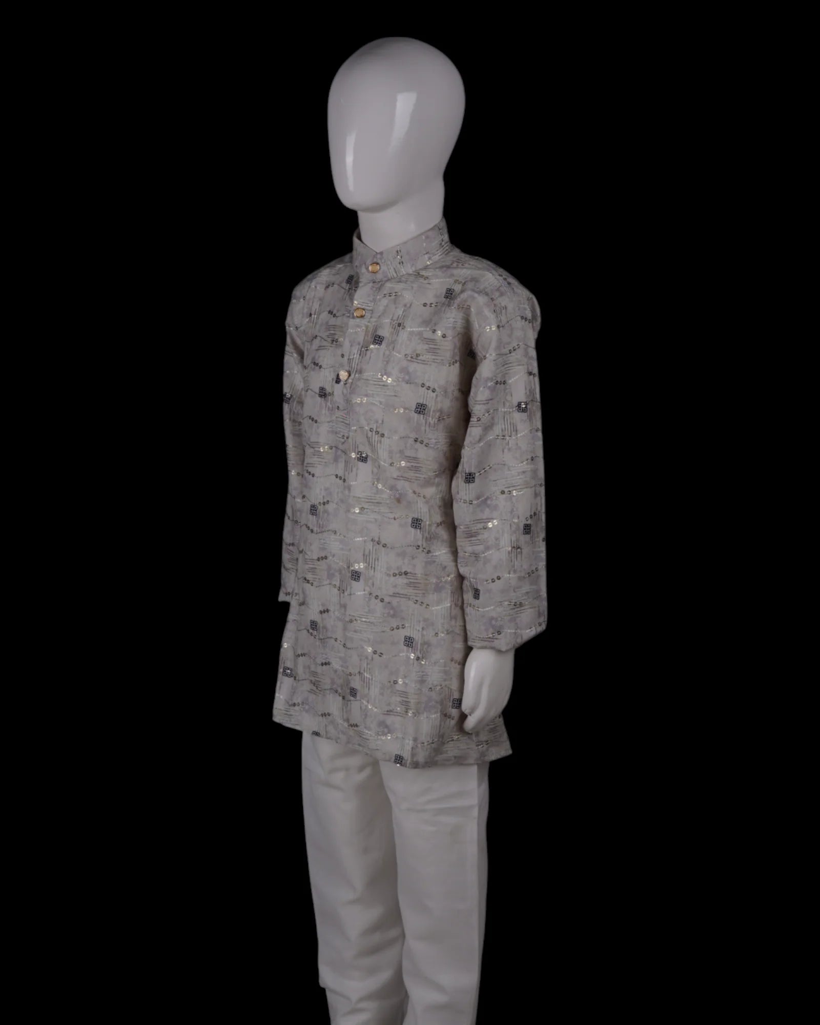 Artisan Embellished Cotton Kurta Pajama Set
