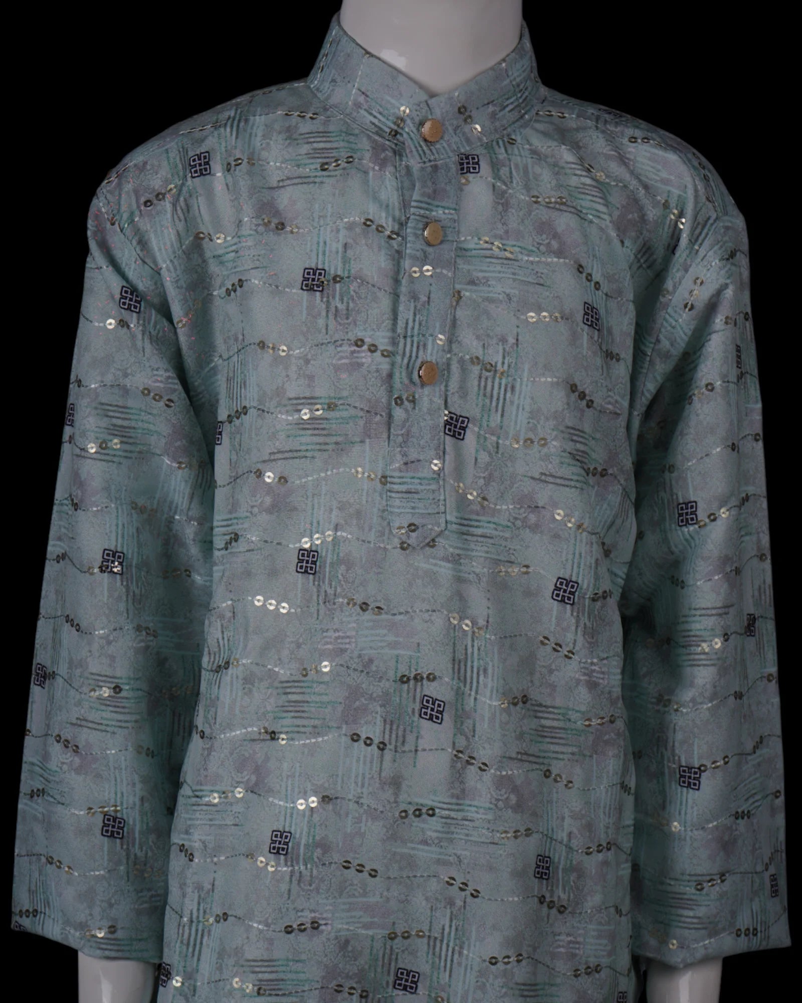 Artisan Embellished Cotton Kurta Pajama Set