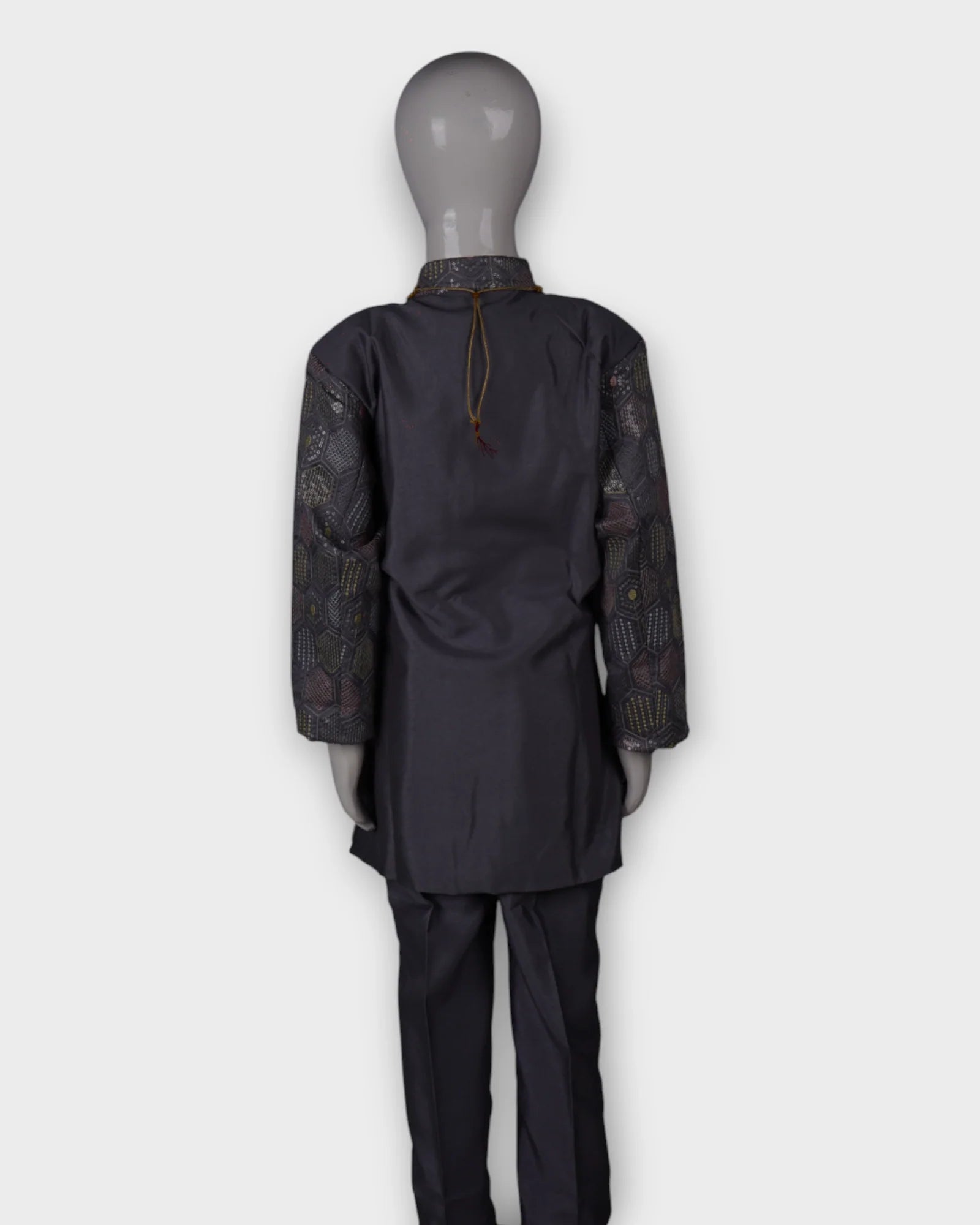 Transform your presence in this exquisite embroidered sherwani