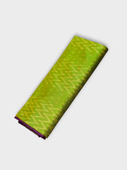Peacock Motif Pochampalli Silk Zigzag Saree