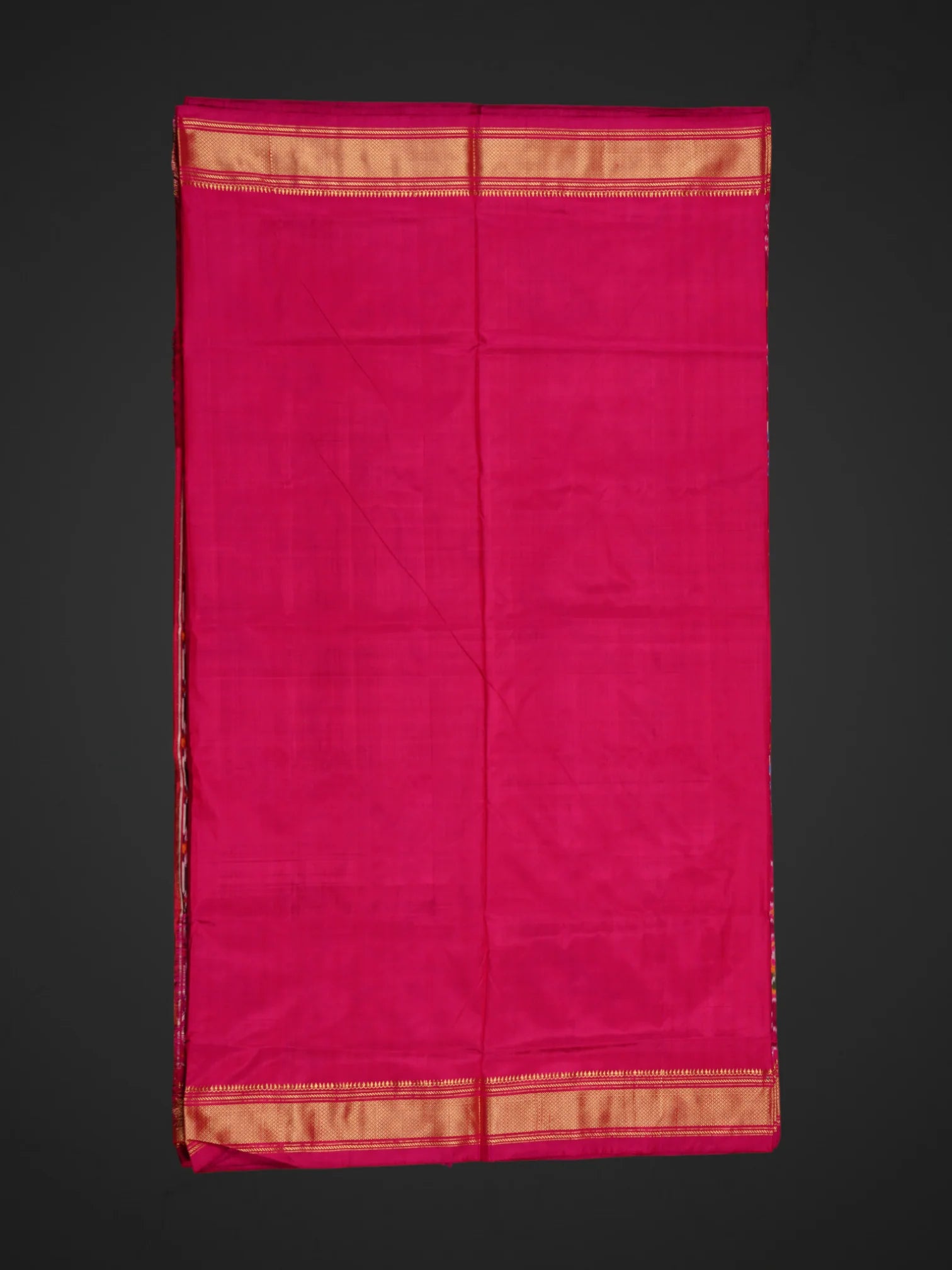 Floral Printed Pochampally Silk Saree