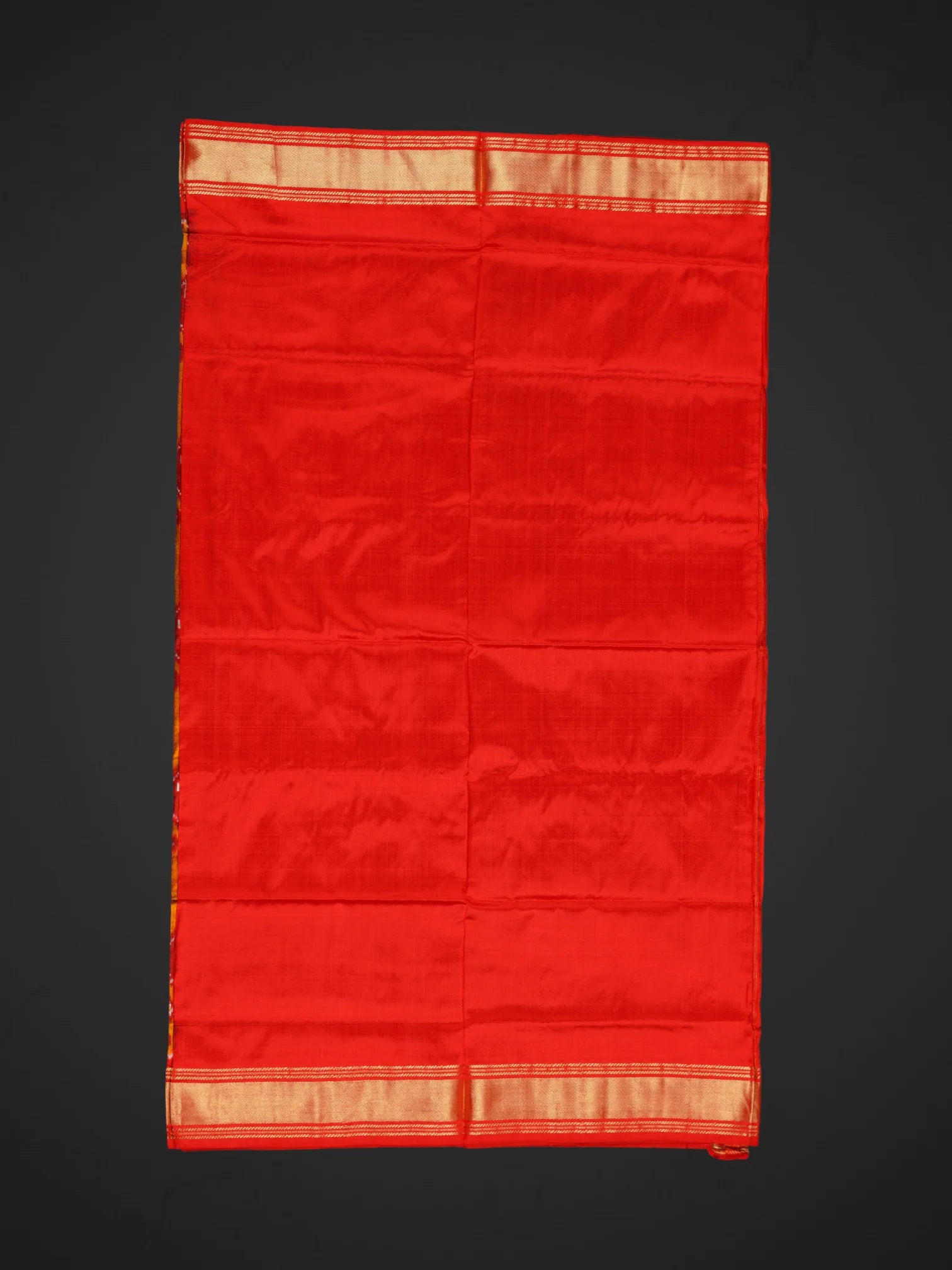 Maroon Floral Pochampally Silk Woven Saree