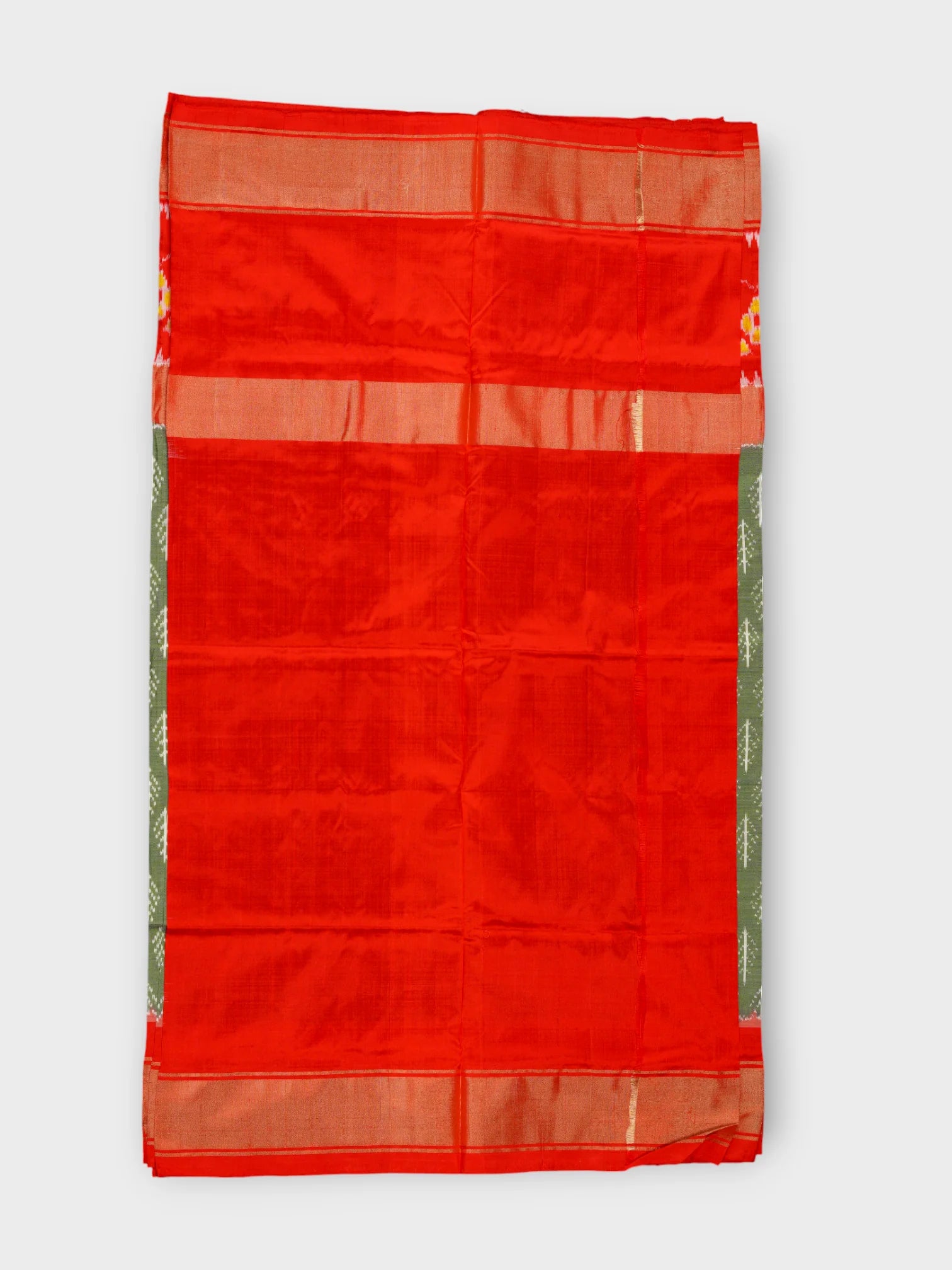 Green Handcrafted Pochampally Silk Saree
