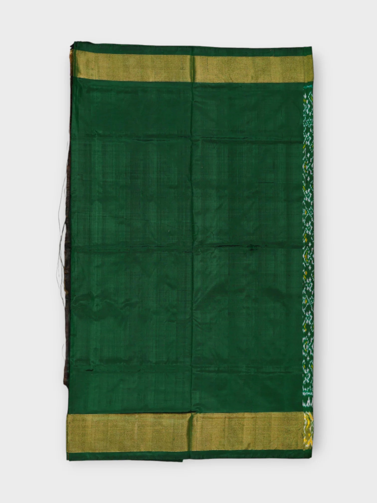 Vibrant Green Pochampally Silk Weave Saree
