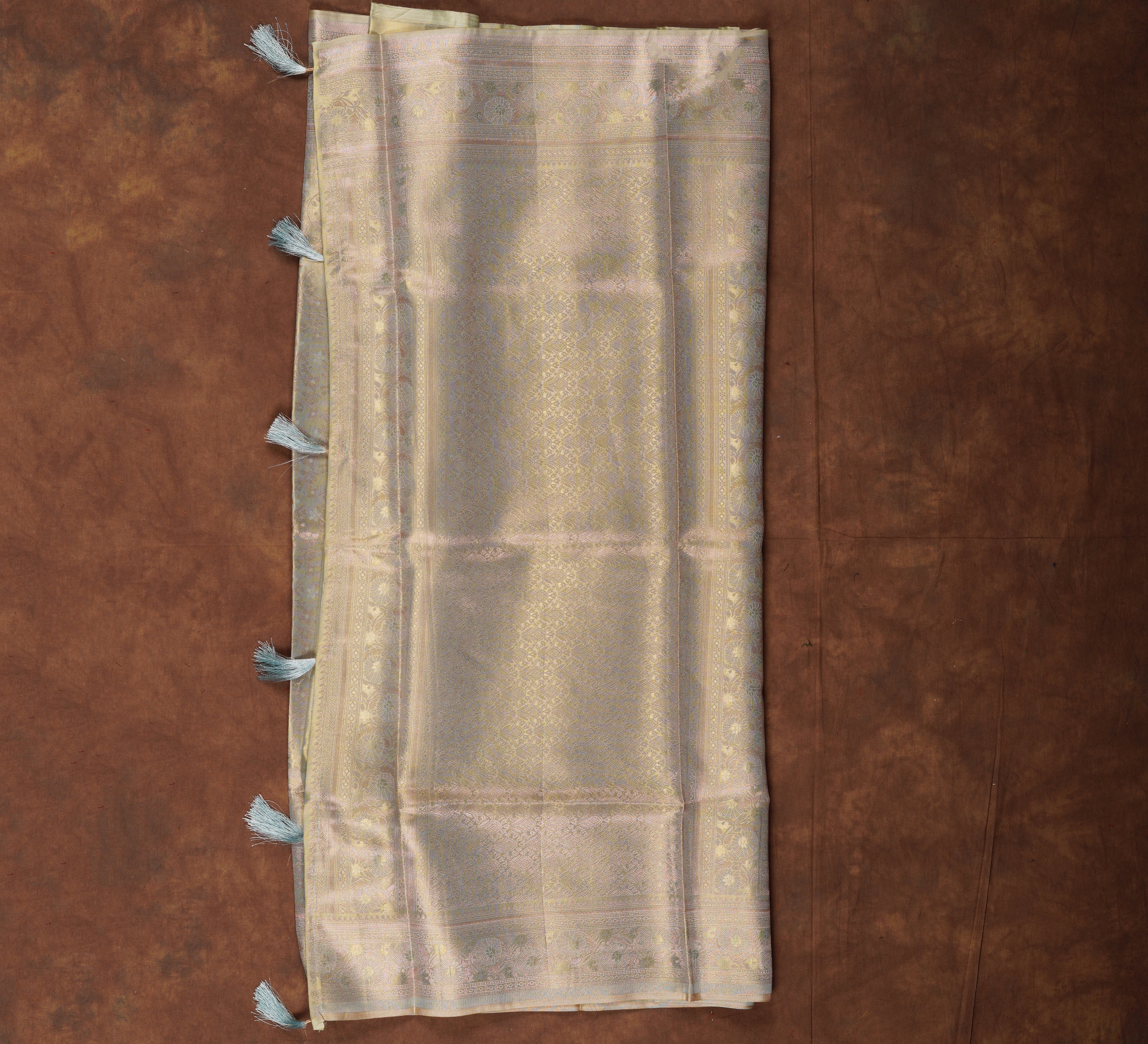 Tissue Silk Saree with Floral Splendor