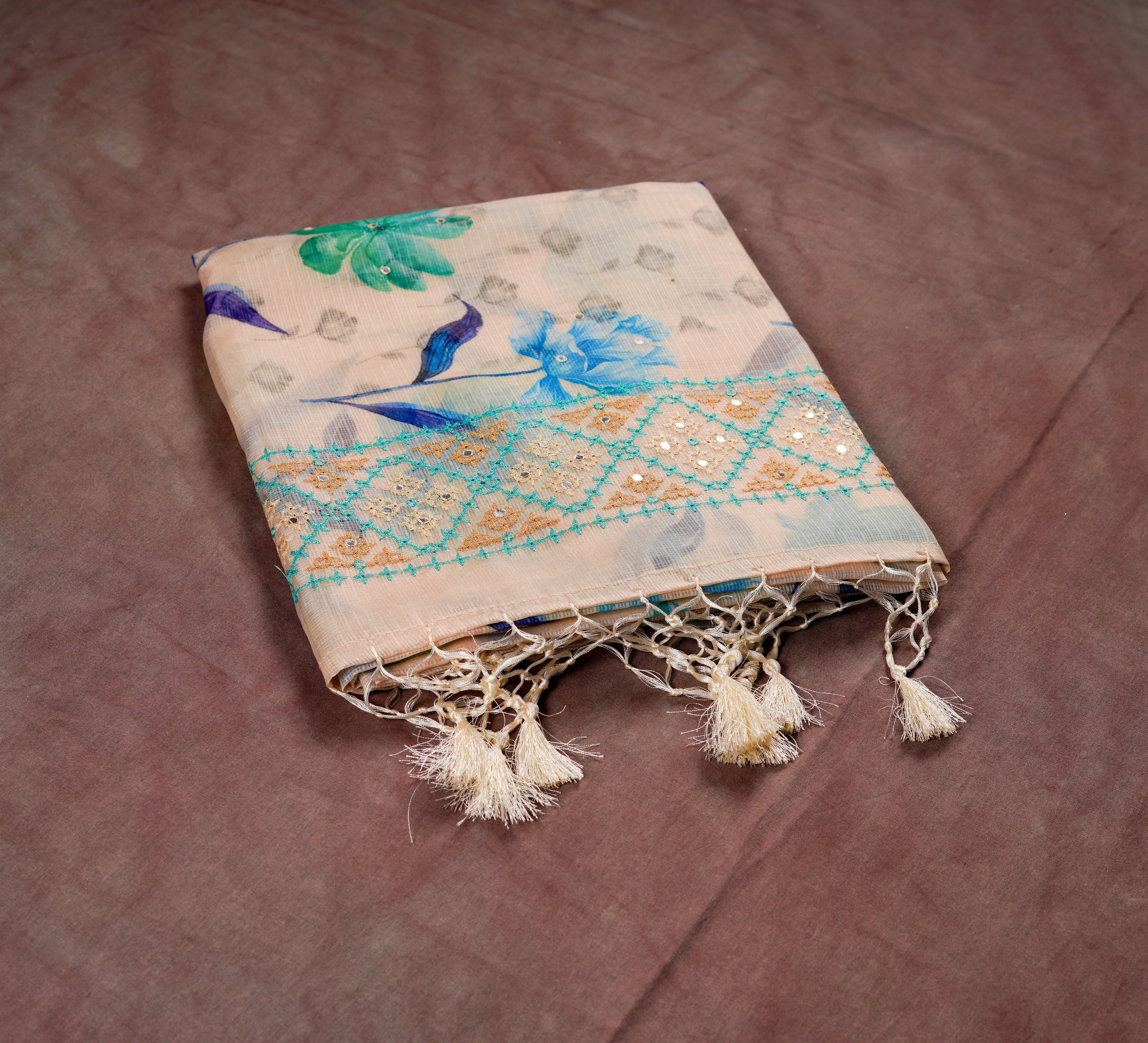 Timeless Off White Kota Silk Saree