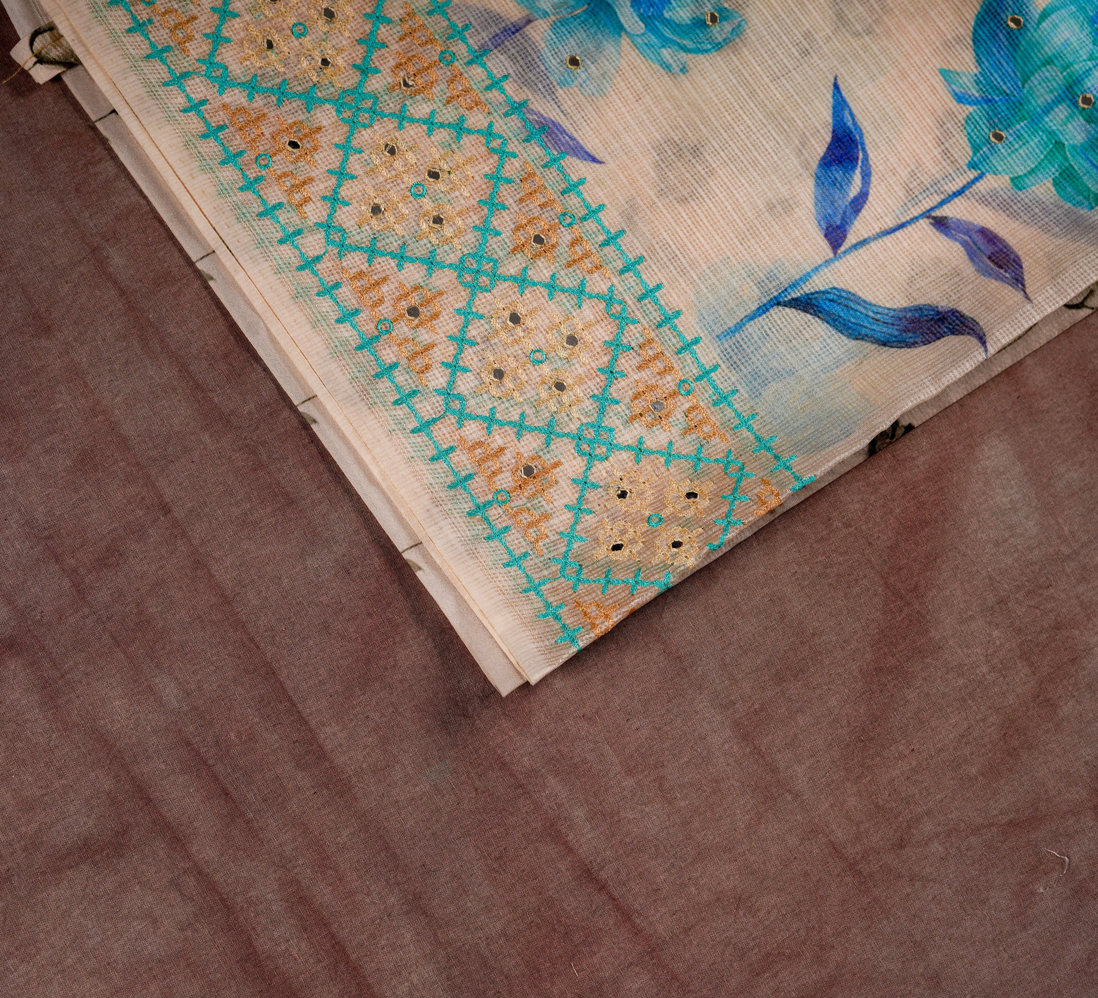 Timeless Off White Kota Silk Saree