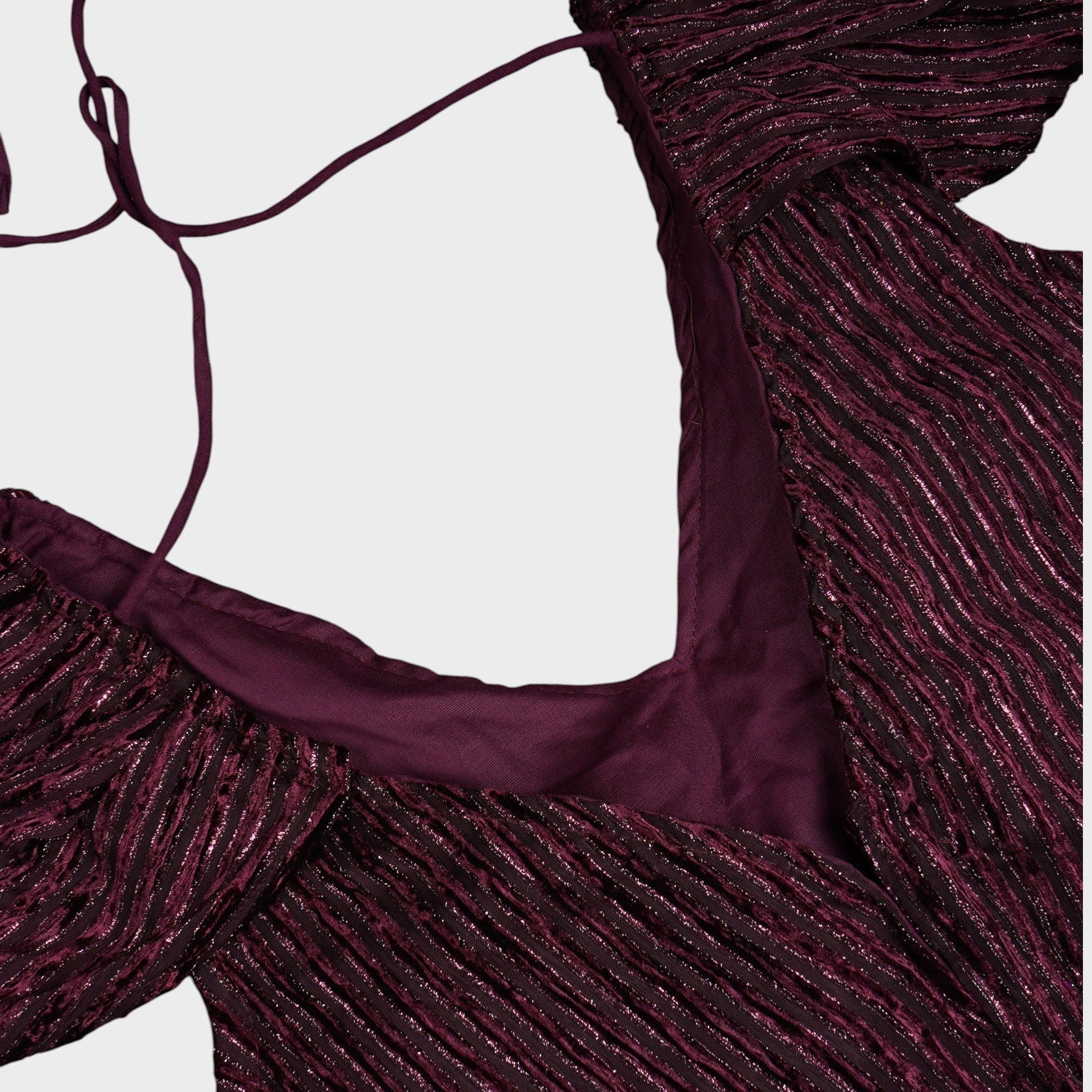 Velvet V Neck Readymade Blouse