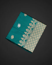 Rama Green Katan Silk Woven Saree