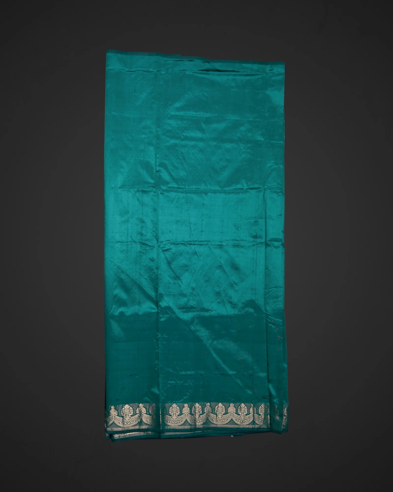 Rama Green Katan Silk Woven Saree