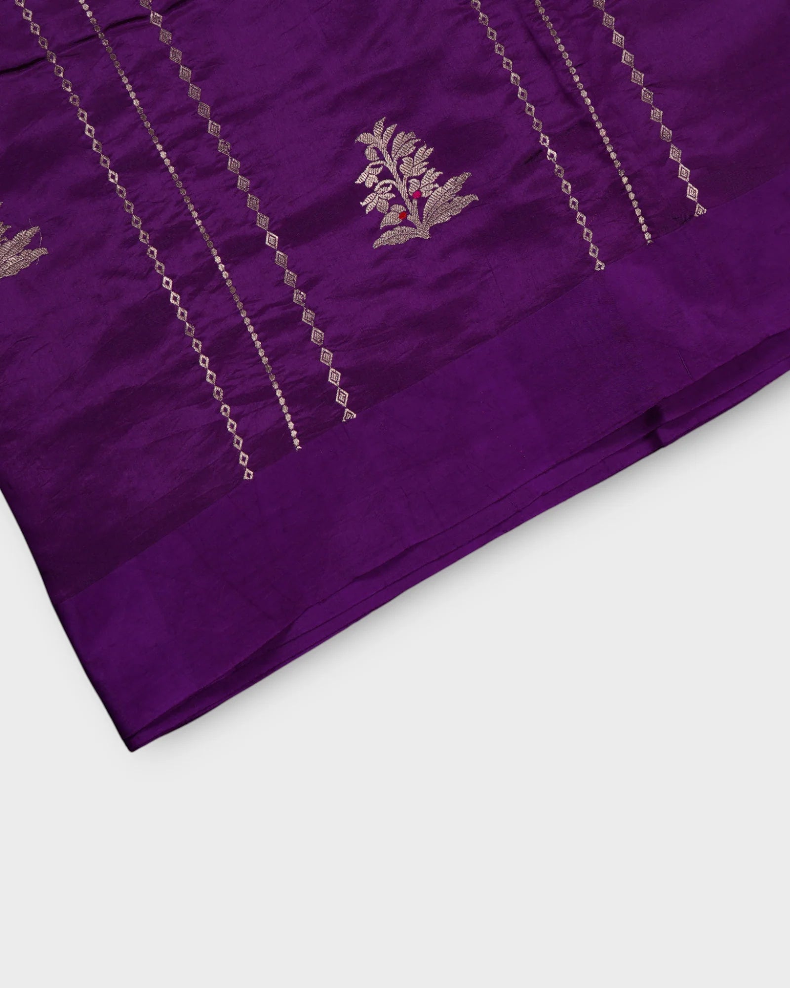 Purple Katan Silk Saree
