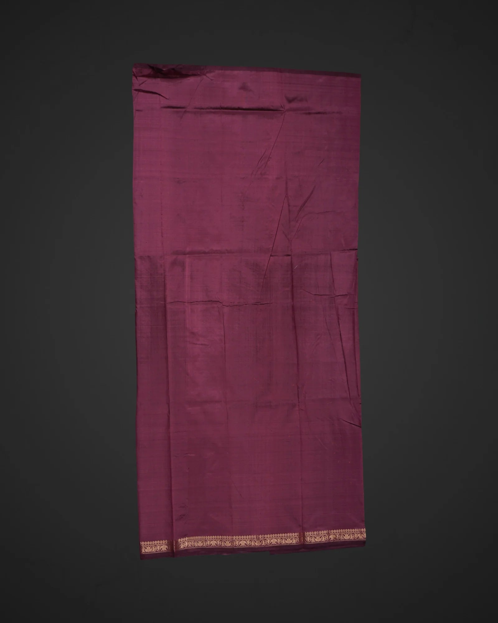 Burgundy Katan Silk Banarasi Saree