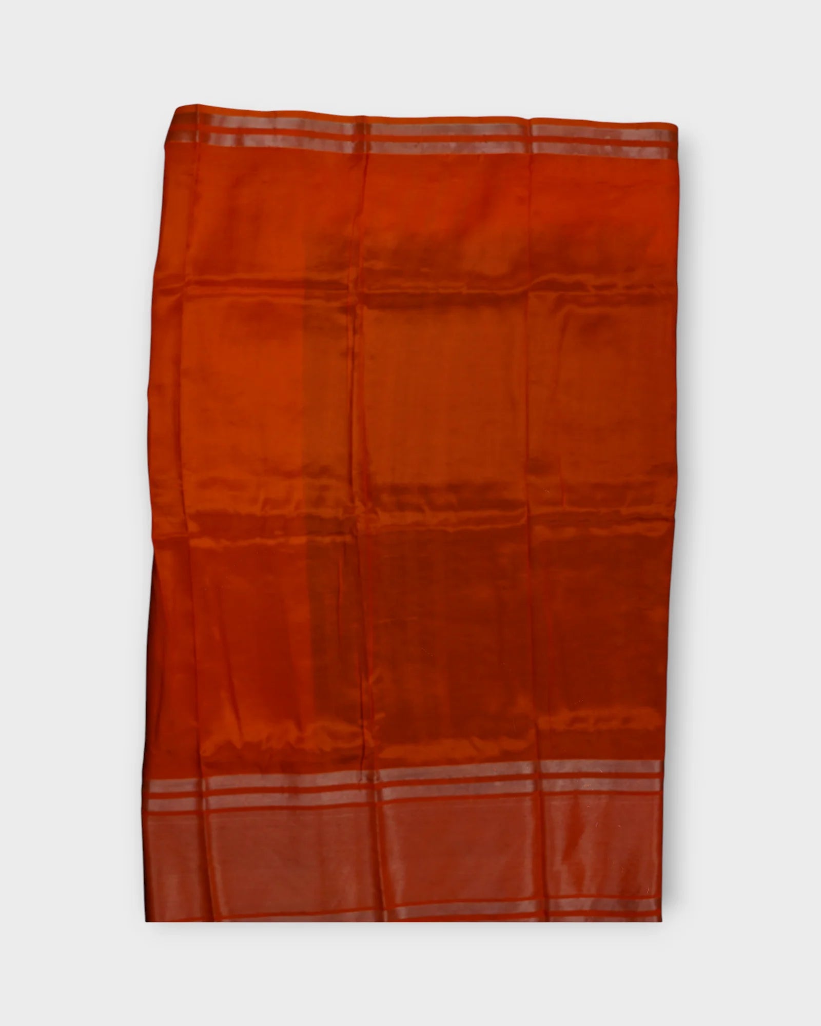 Purple Mangalgiri Silk Silver Zari Saree