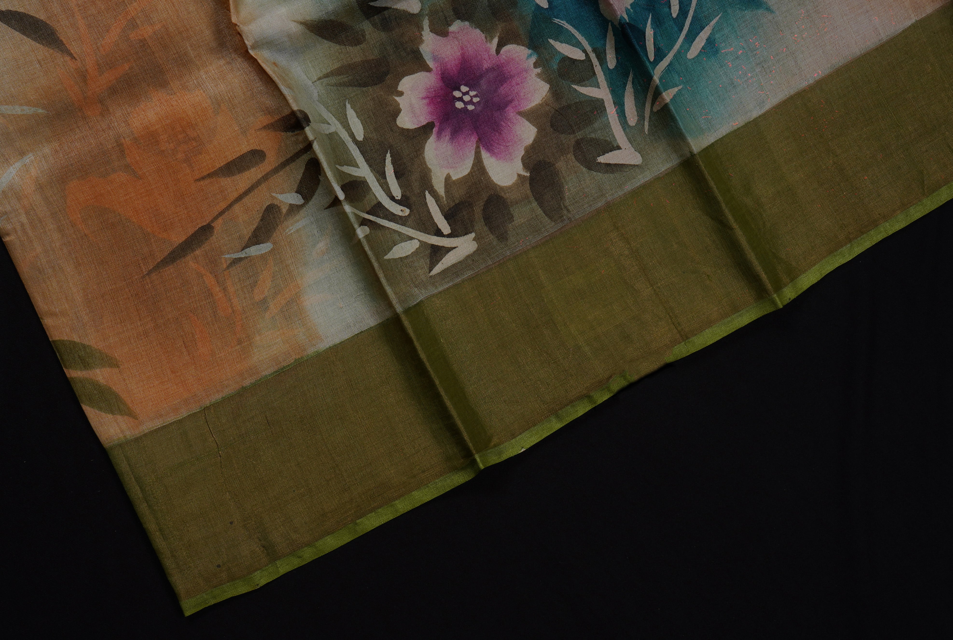 Vibrant Mangalgiri Cotton Handwoven Saree