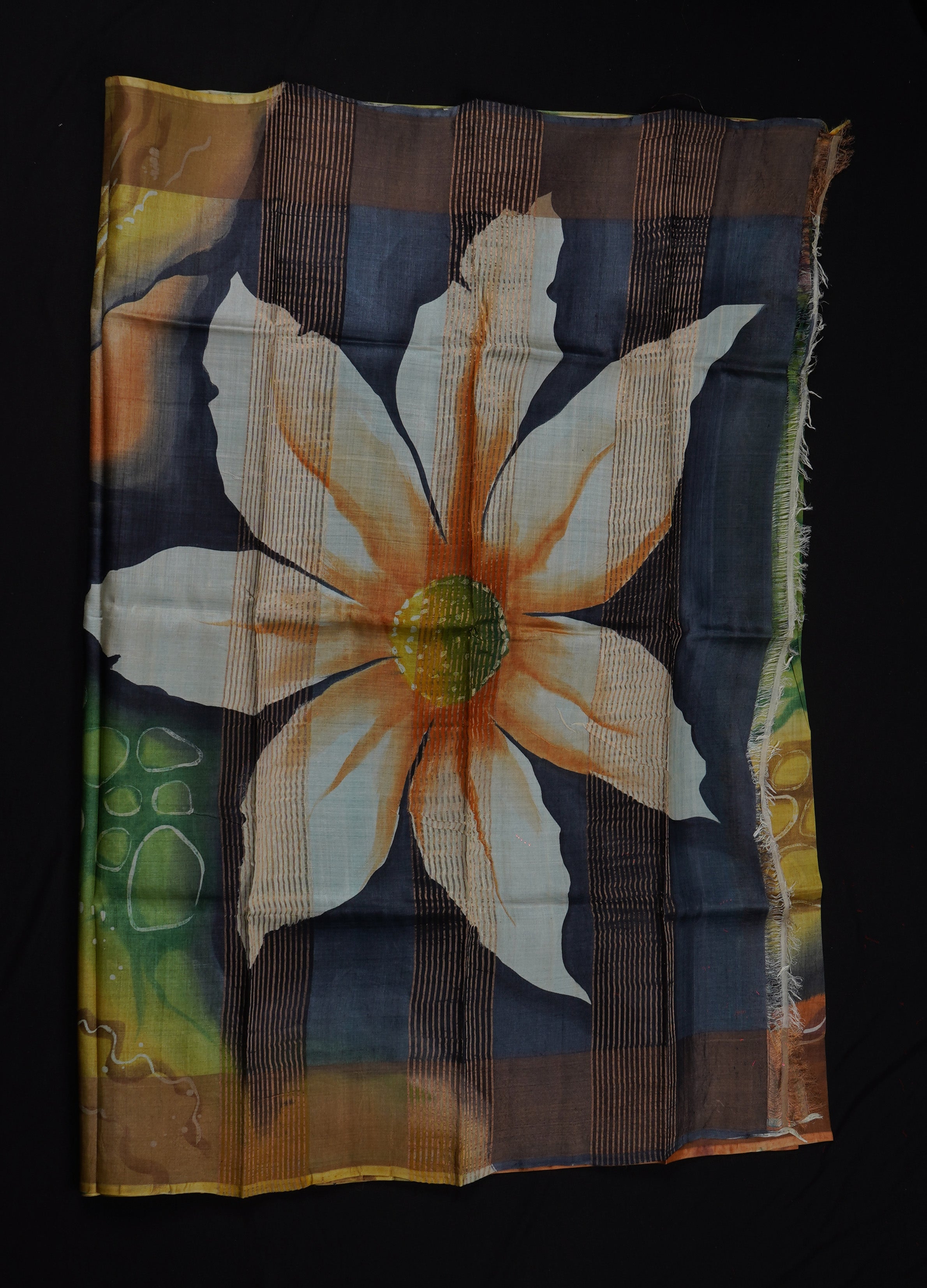 Green Mangalgiri Tussar Silk Saree