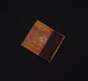Light Orange Tussar Mangalgiri Silk Saree