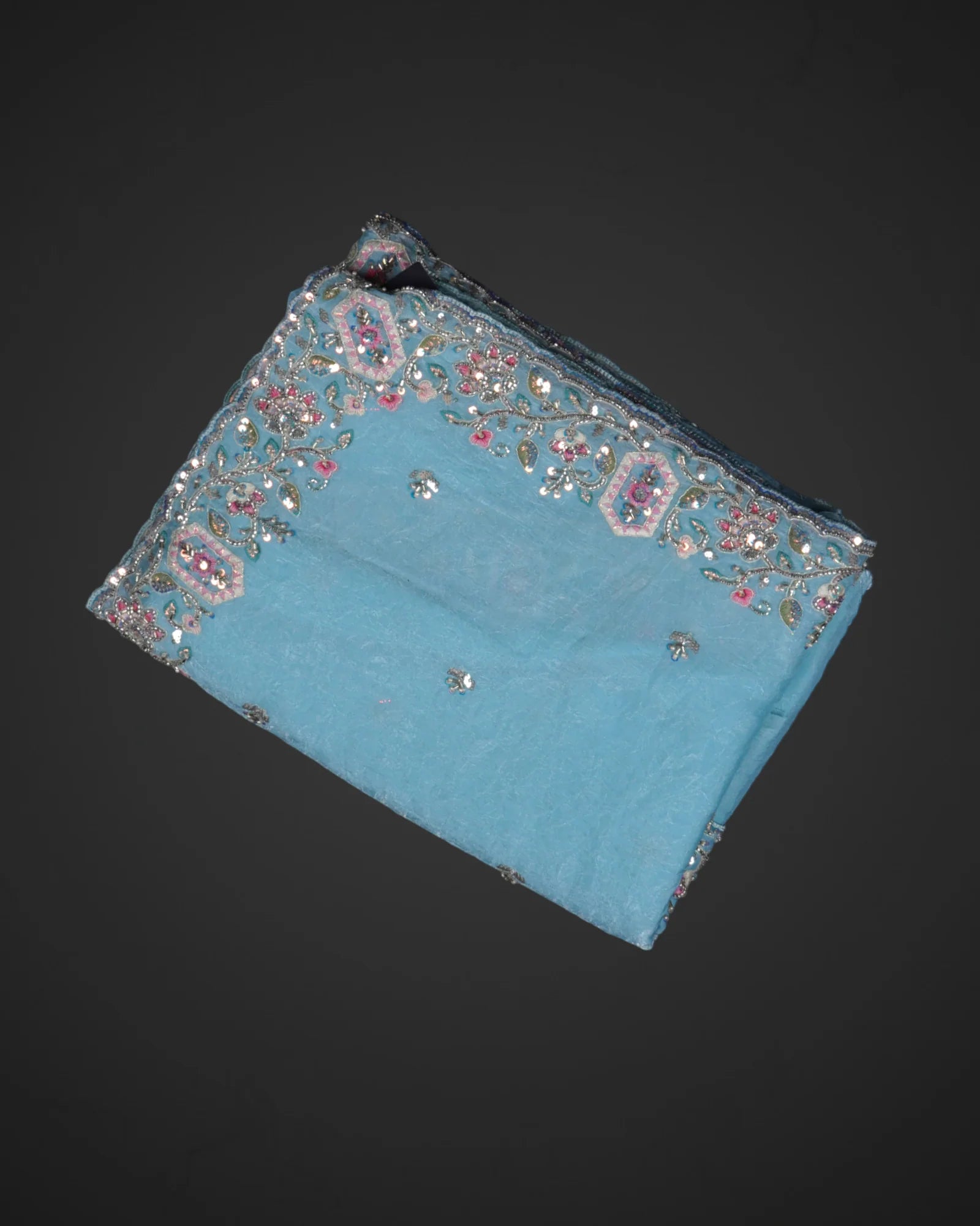 Blue Fendy Silk Saree A Celebration of Tradition