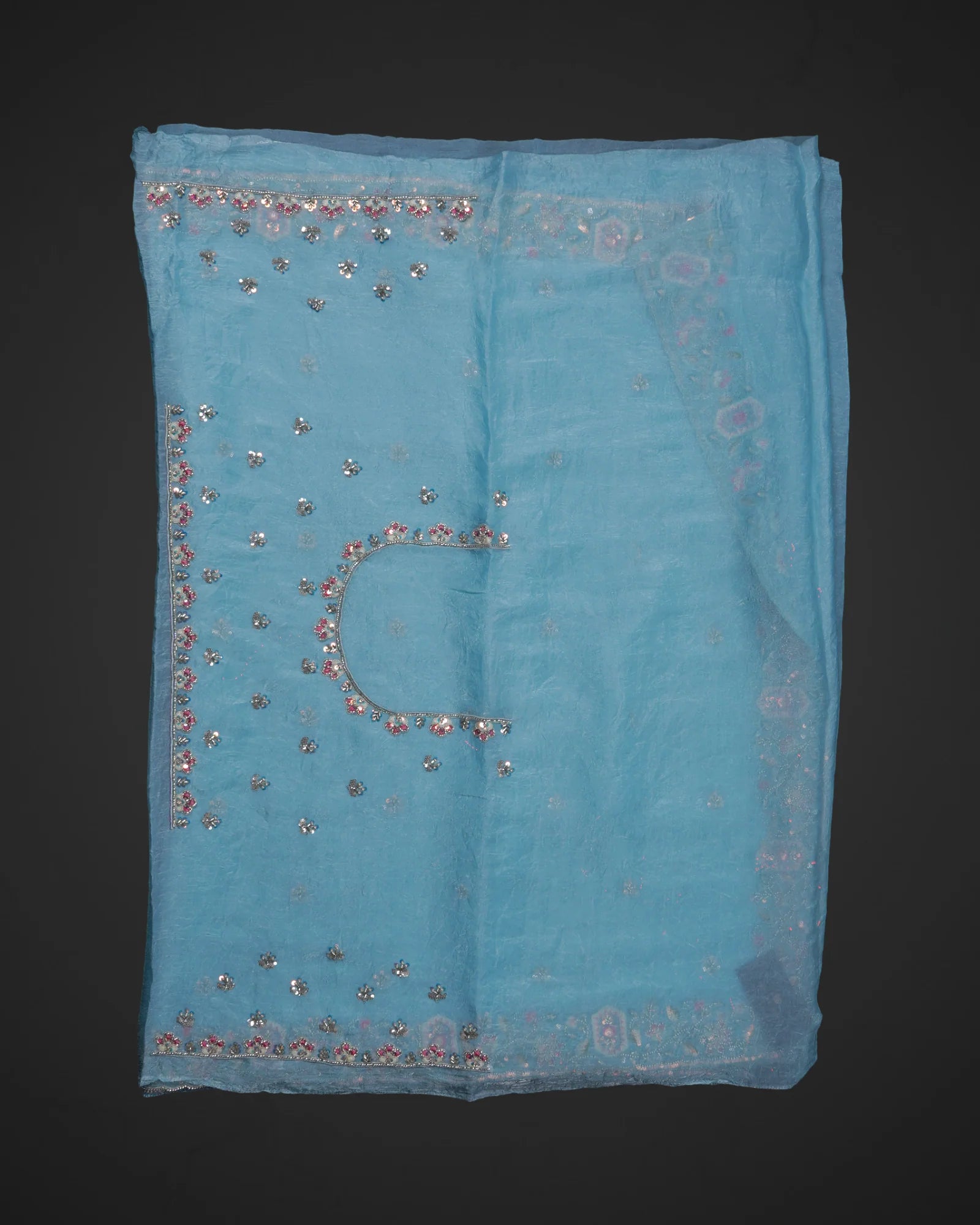 Blue Fendy Silk Saree A Celebration of Tradition