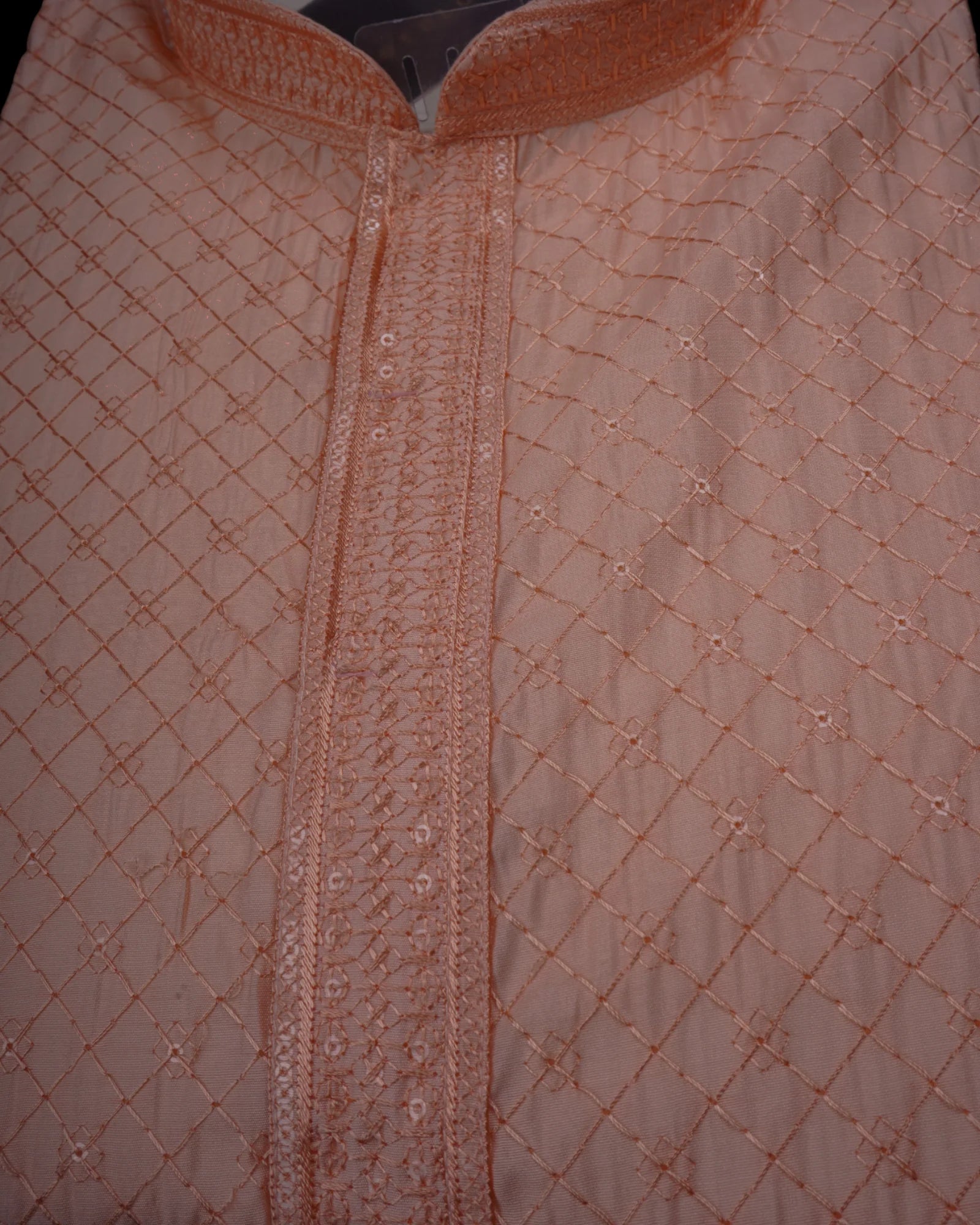 Cotton Kurta Pajama with Sequins Work