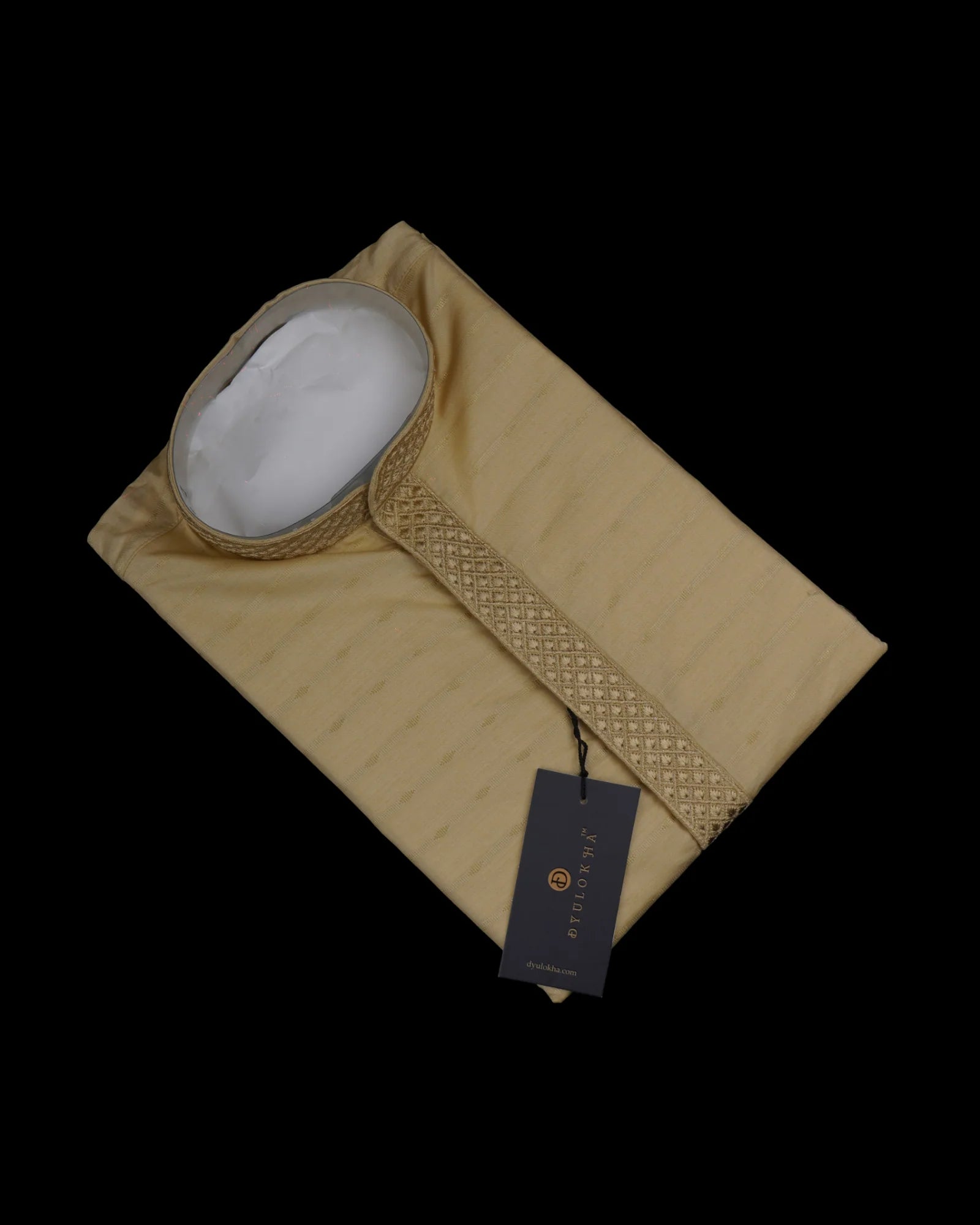 Embroidered Cotton Kurta Pajama Set
