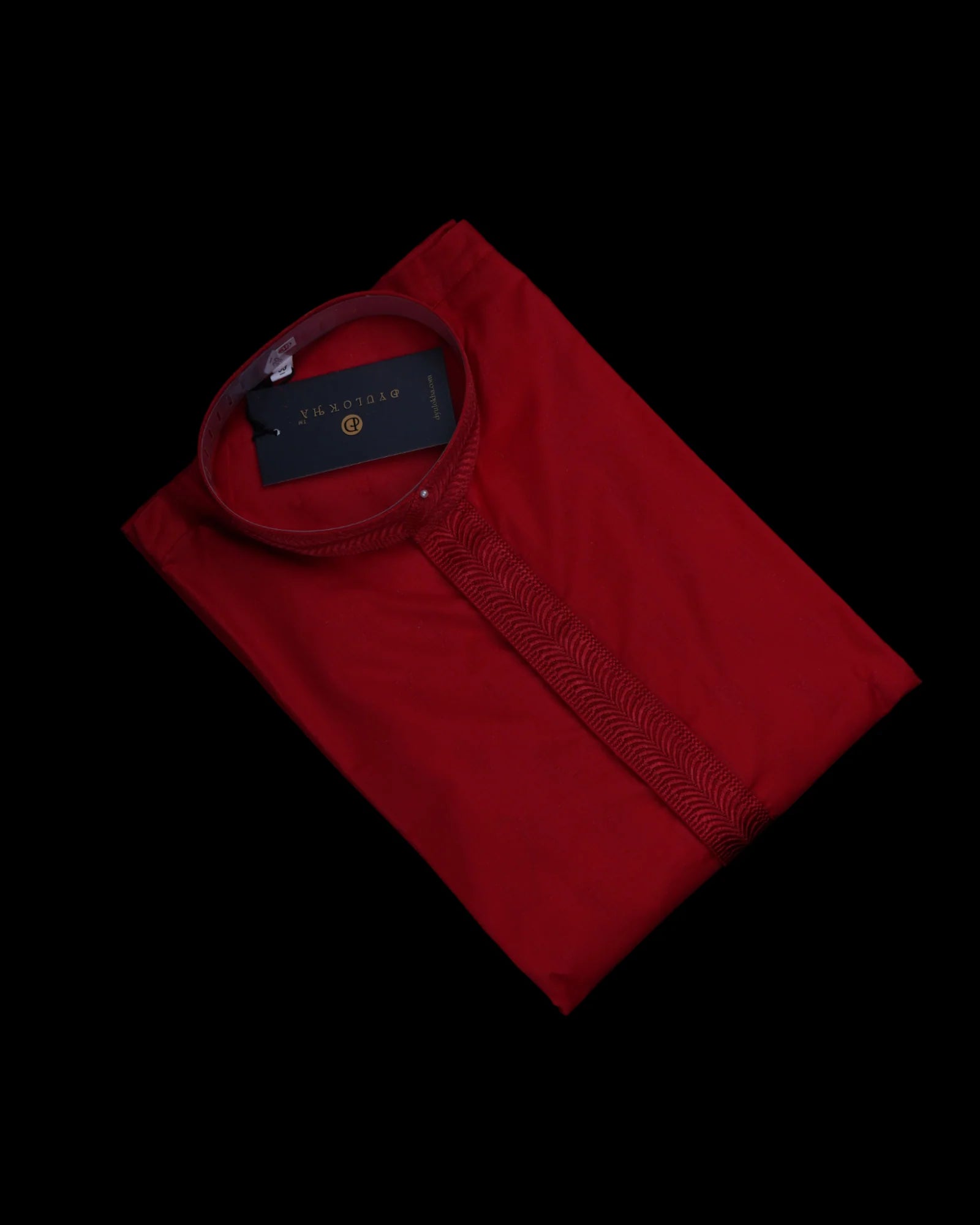Cotton Thread Embroidered Men Kurta Pajama Set