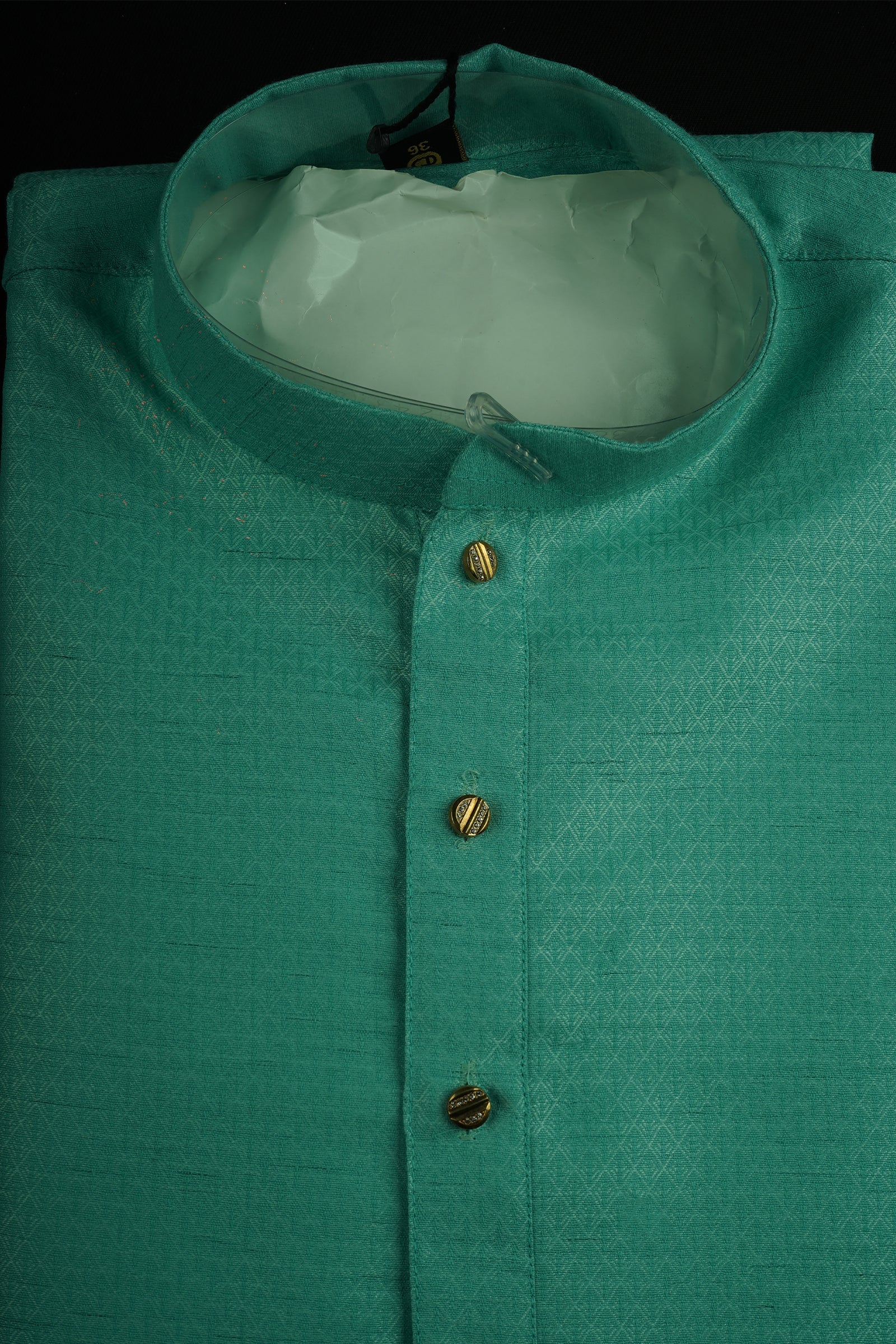 Jacquard Woven Cotton Kurta Pajama Set