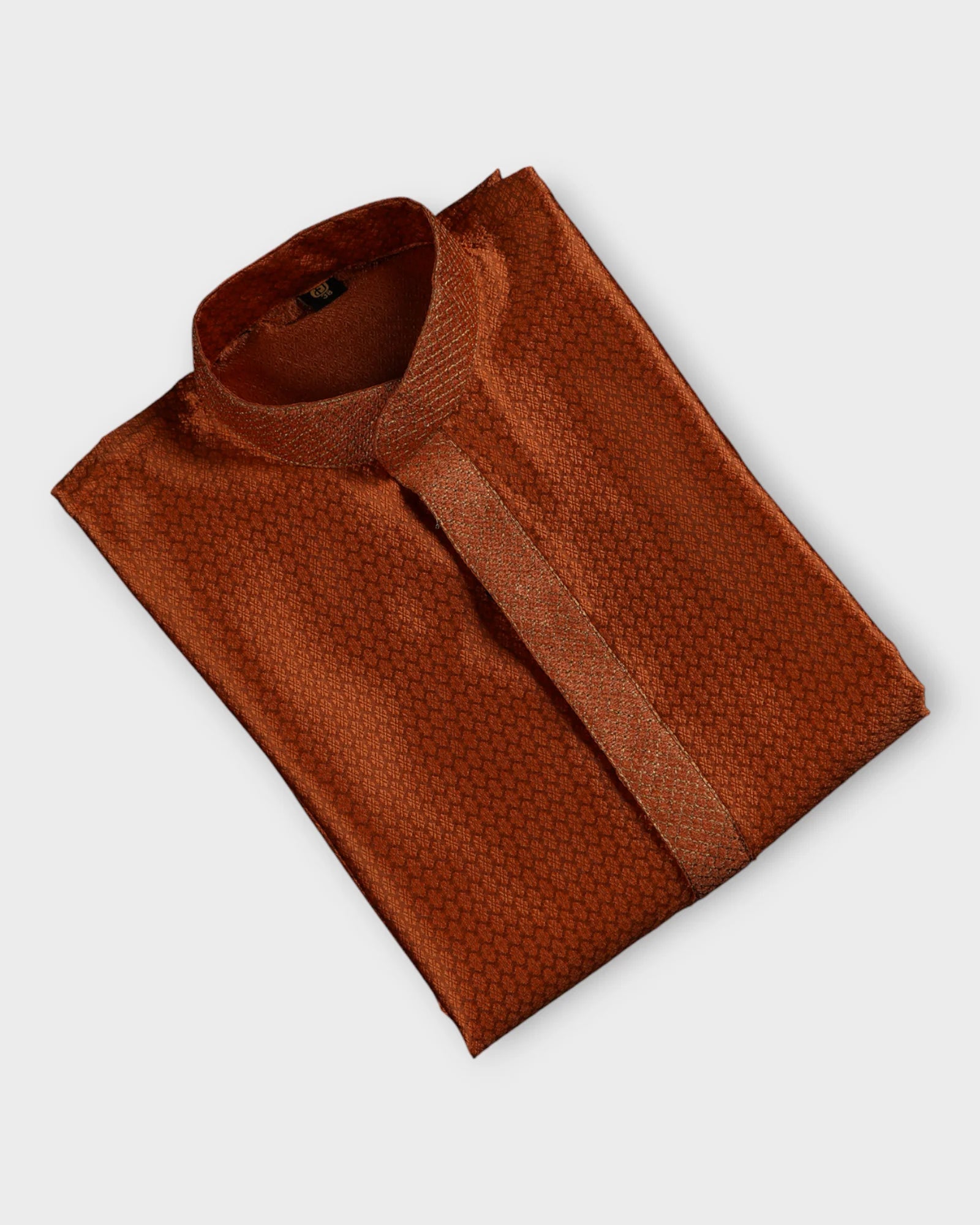 Jacquard Textured Cotton Kurta Pajama Set