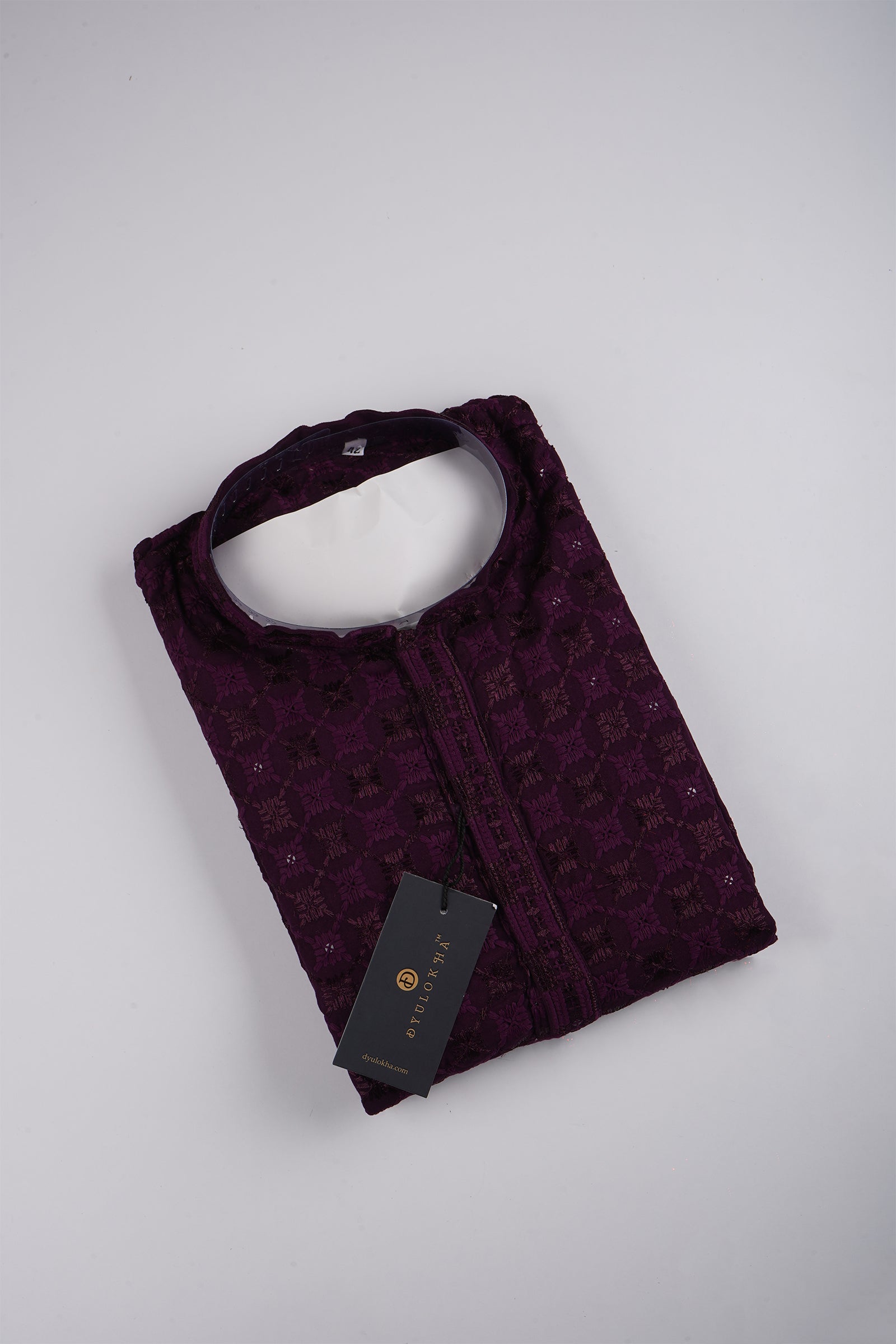 Cotton Blend Woven Kurta Pajama Set