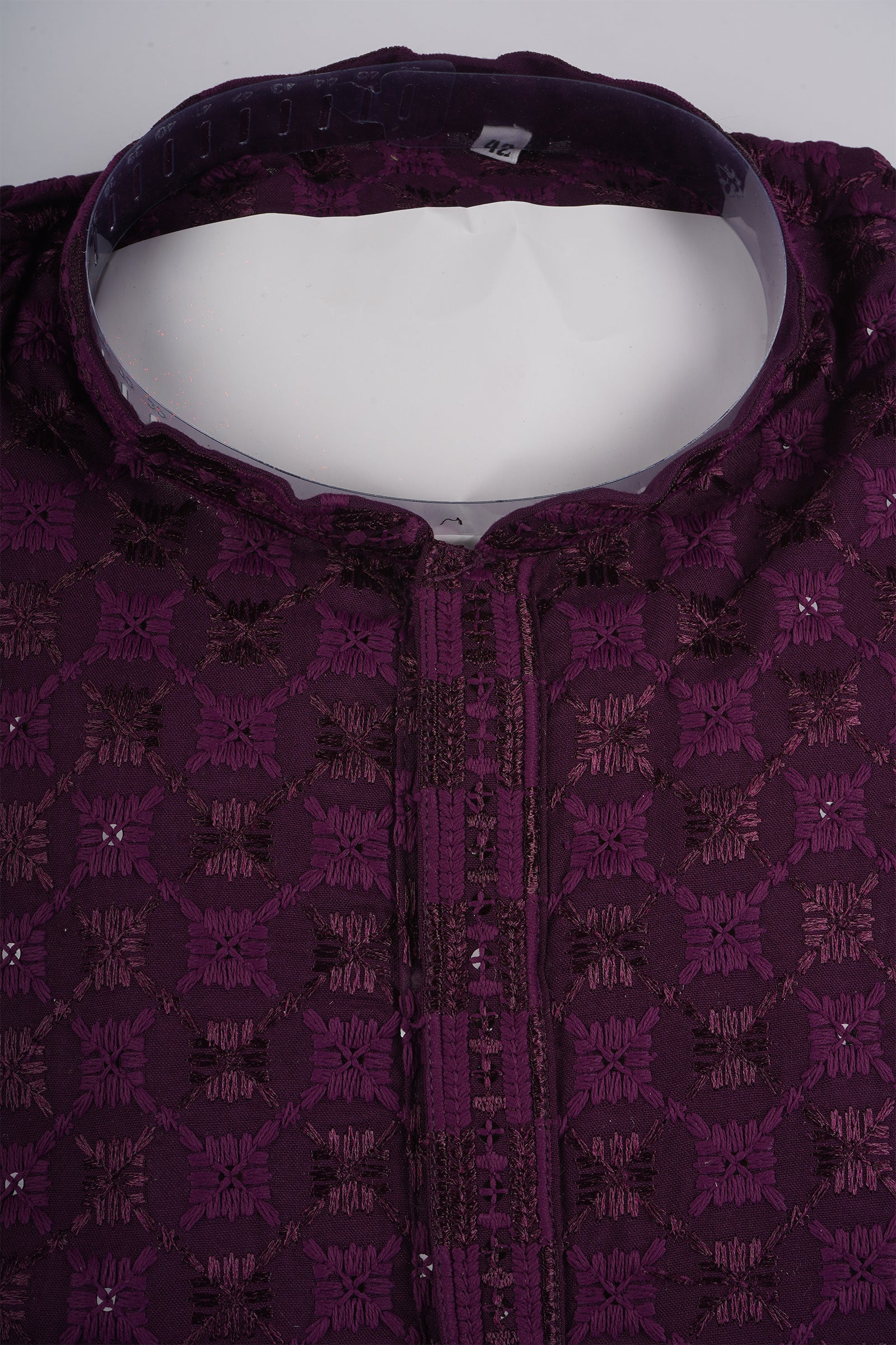 Cotton Blend Woven Kurta Pajama Set