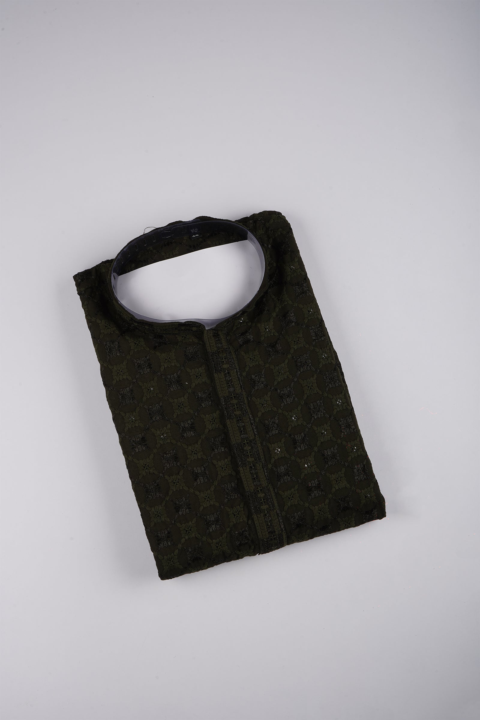 Cotton Blend Woven Kurta Pajama Set