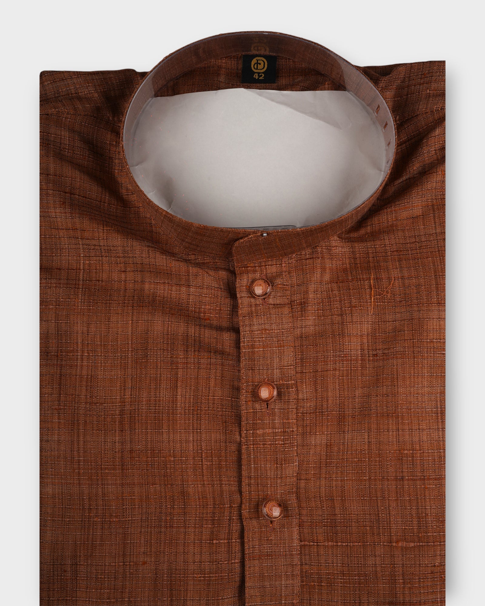 Khadi Cotton Blend Textured Kurta Pajama Set