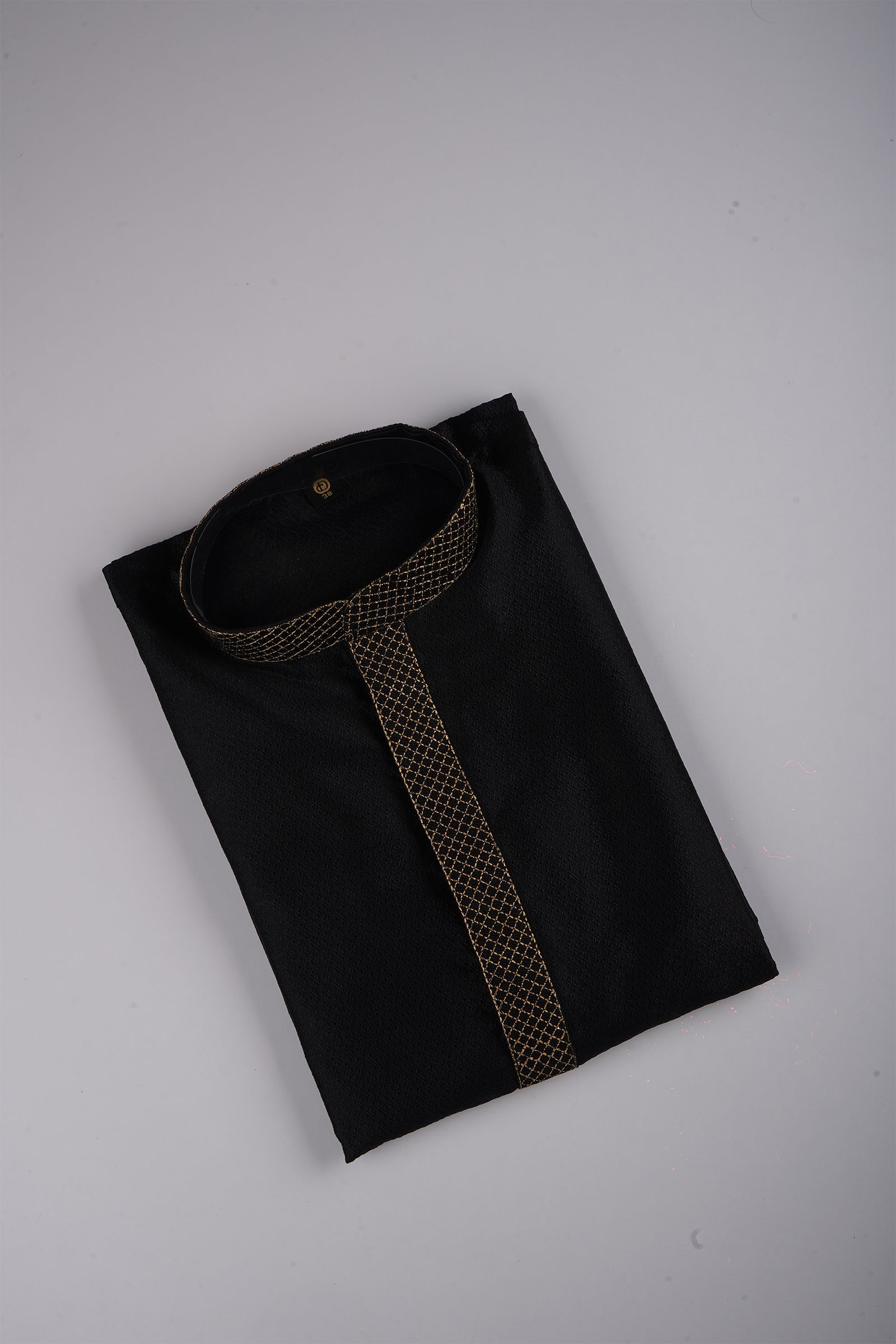 Jacquard Textured Cotton Kurta Pajama Set