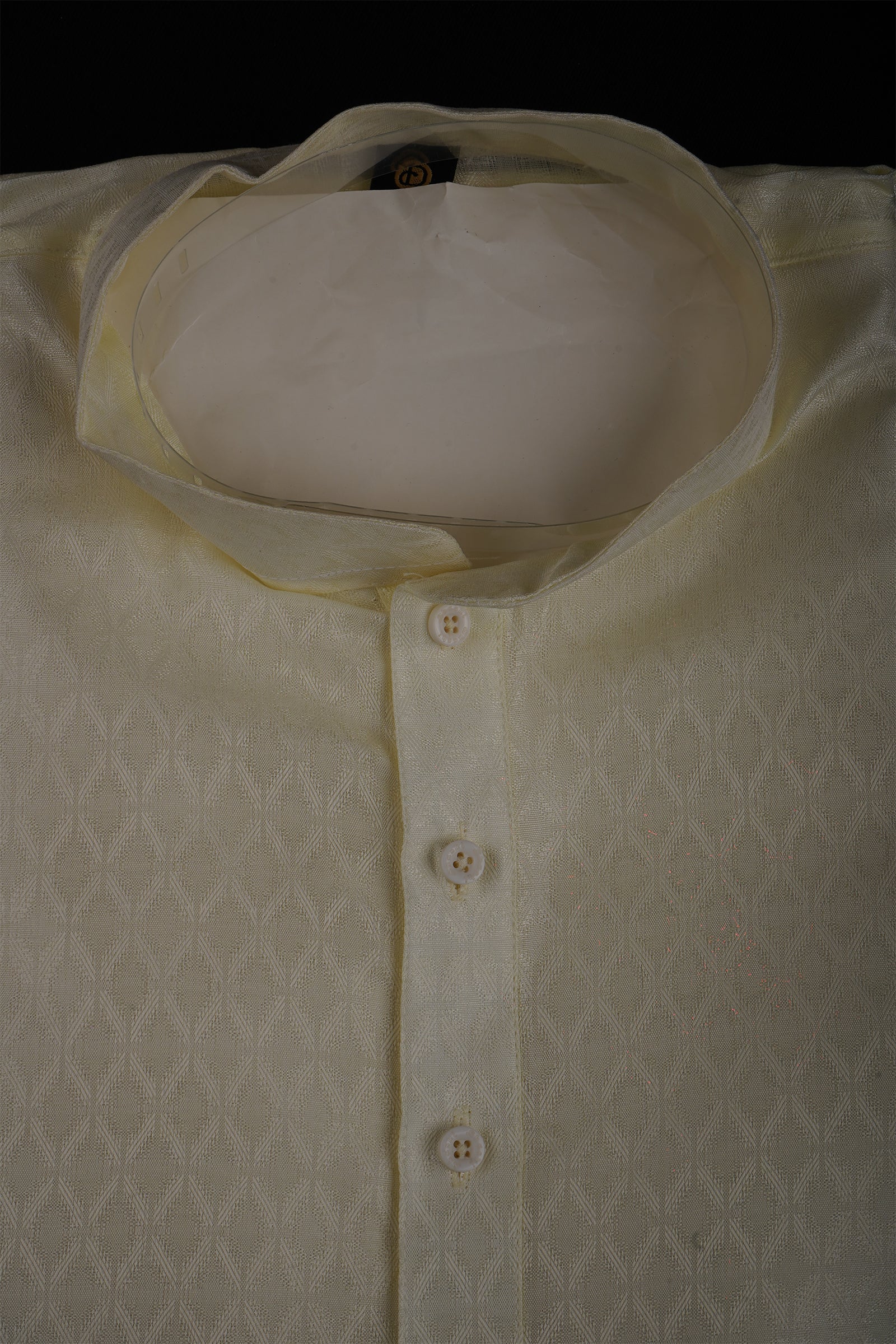 Textured Cotton Men Kurta Pajama Set