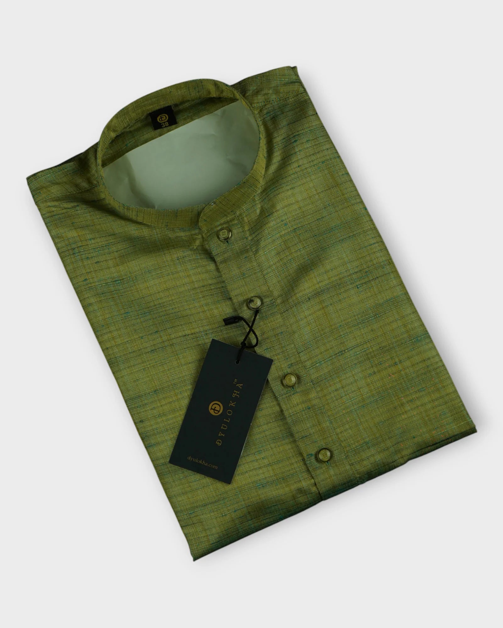 Khadi Cotton Blend Textured Kurta Pajama Set