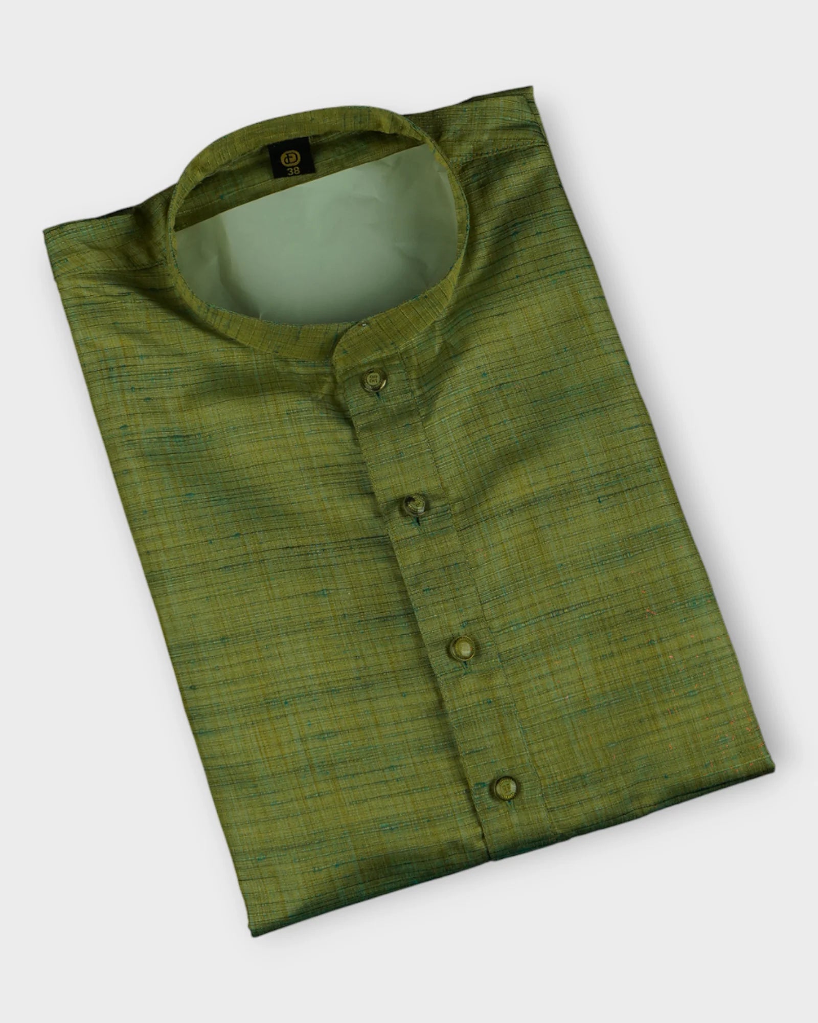 Khadi Cotton Blend Textured Kurta Pajama Set