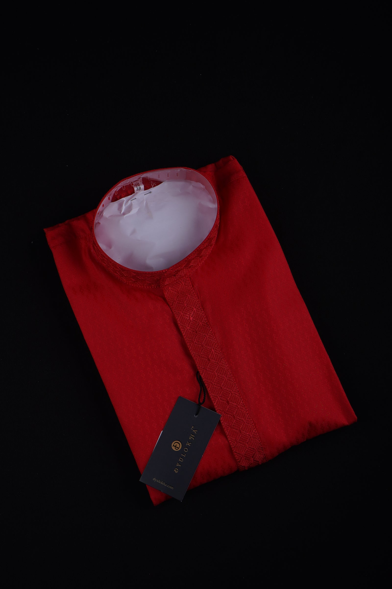 Textured Jacquard Cotton Kurta Pajama Set