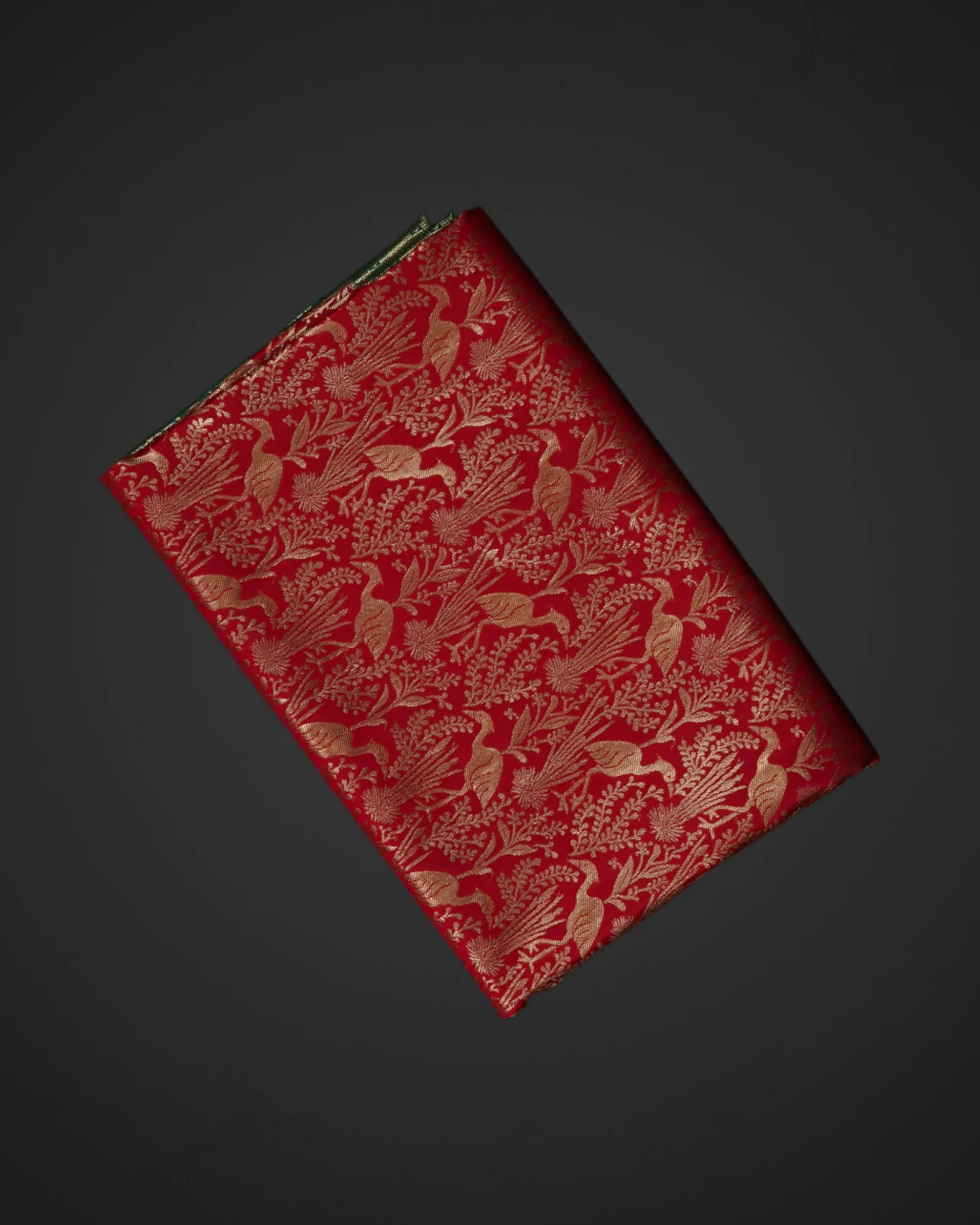 Bright Red Dharmavaram Silk Zari Saree