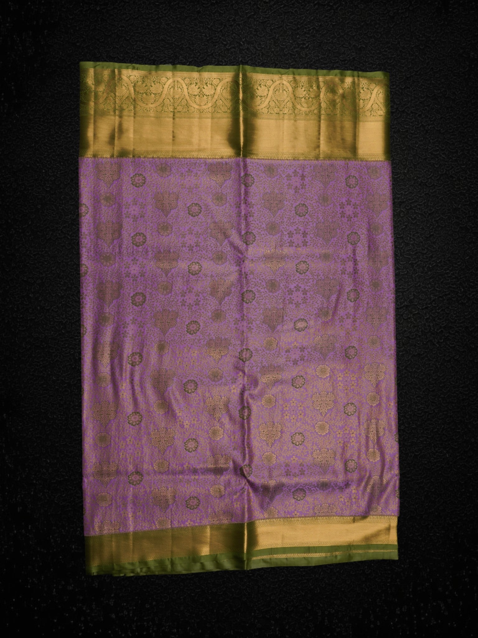 Light Lavender Handloom Dharmavaram Silk Saree