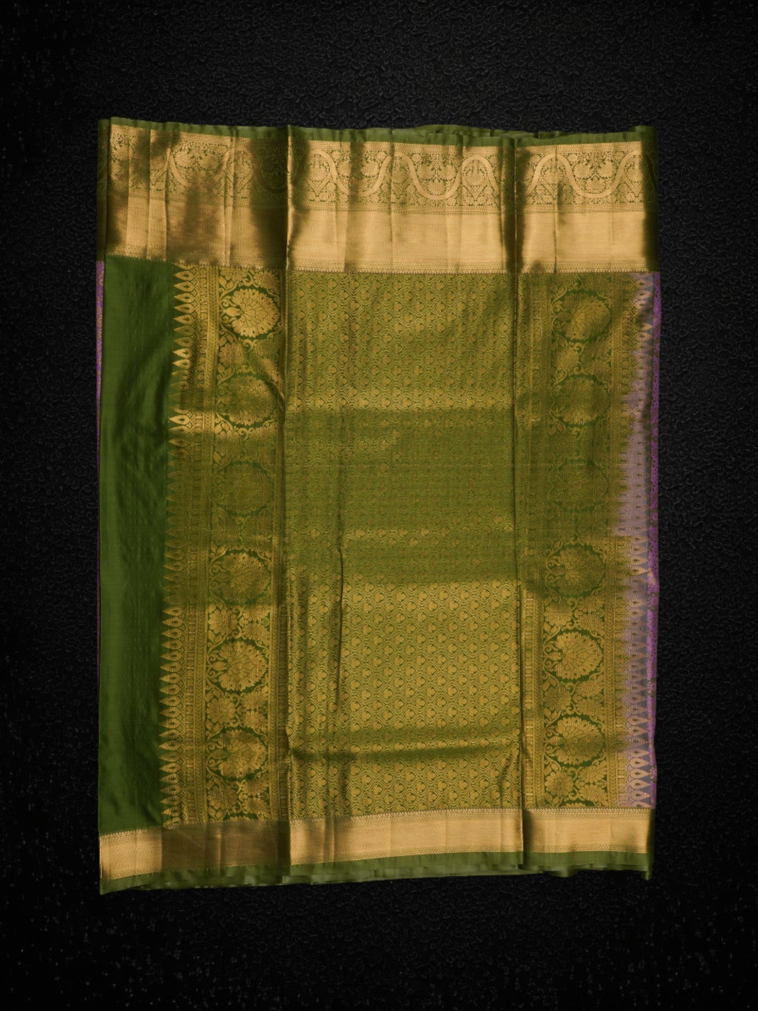 Light Lavender Handloom Dharmavaram Silk Saree