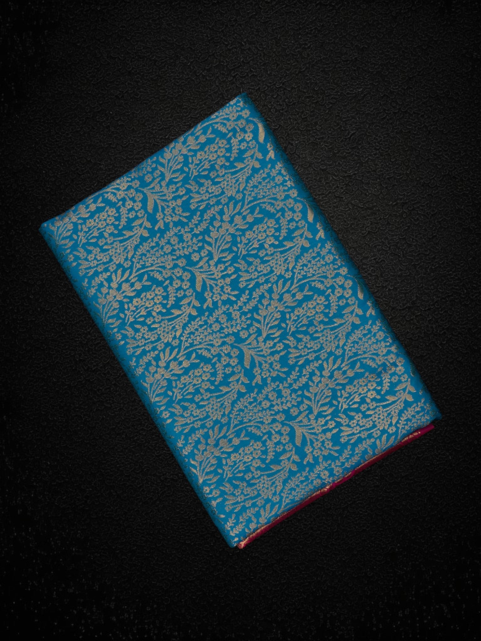 Blue Dharmavaram Silk Peacock Motif Saree