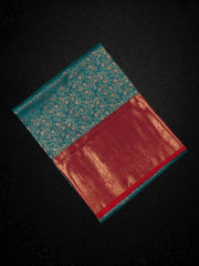 Green Dharmavaram Silk Zari Floral Saree