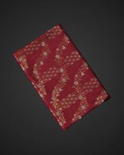 Maroon Silk Dharmavaram Zari Saree