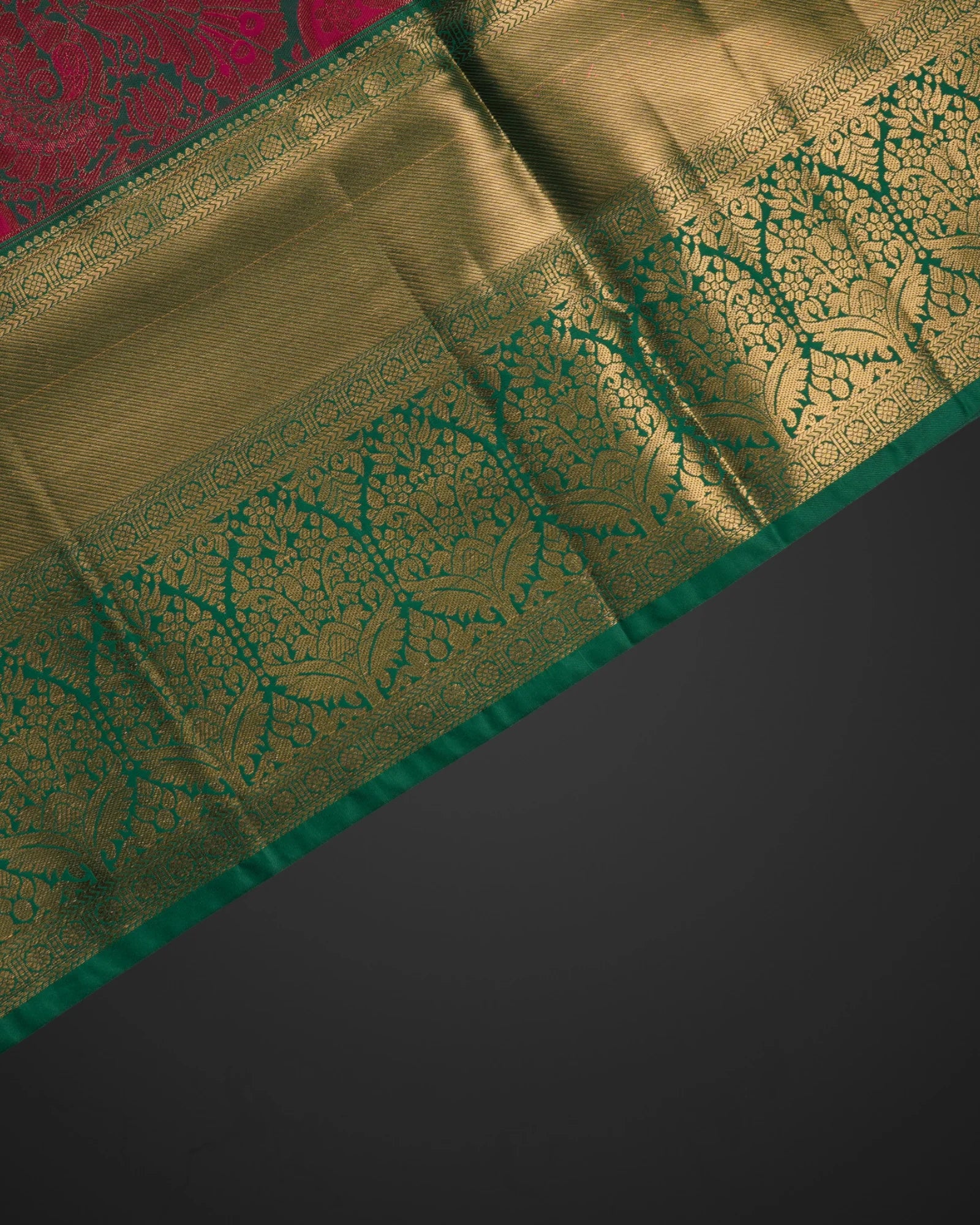 Red Handwoven Dharmavaram Silk Saree