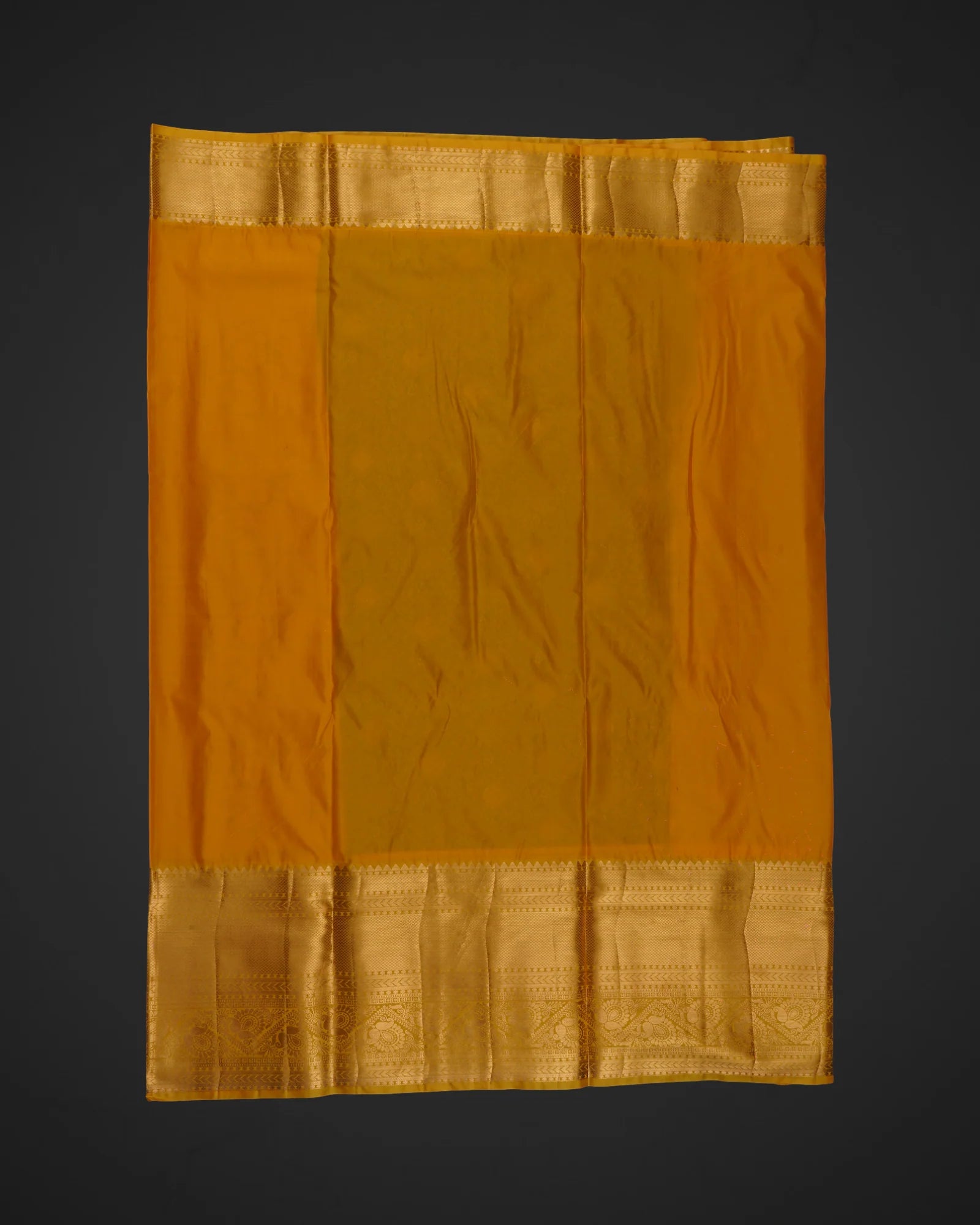 Blue Handwoven Dharmavaram Silk Saree