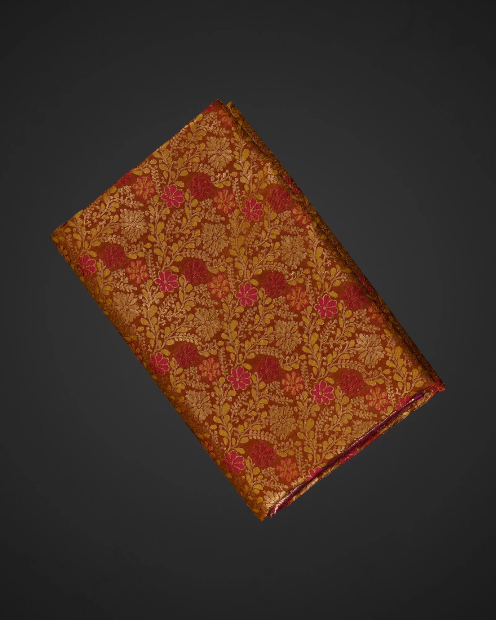 Dharmavaram Orange Silk Zari Saree