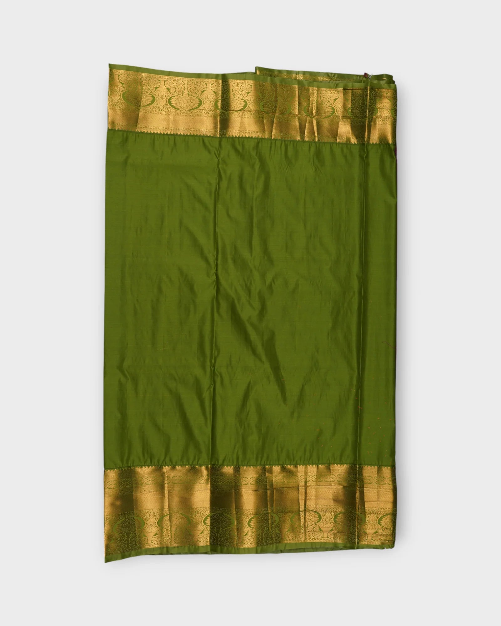 Wine Dharmavaram Silk Saree With Gold Zari