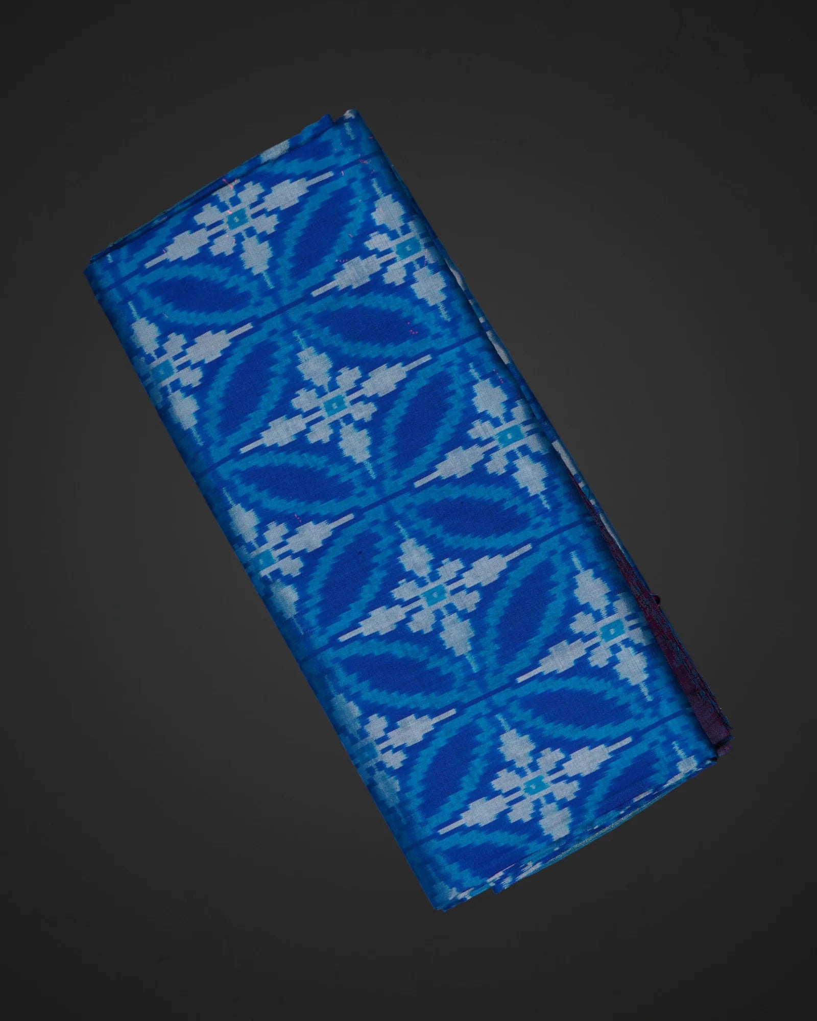 Royal Blue Pochampalli Silk Woven Saree