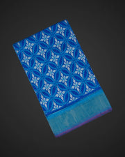 Royal Blue Pochampalli Silk Woven Saree