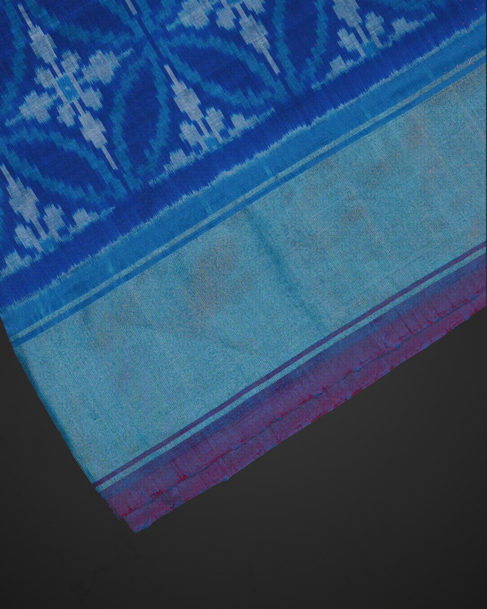 Royal Blue Pochampalli Silk Woven Saree
