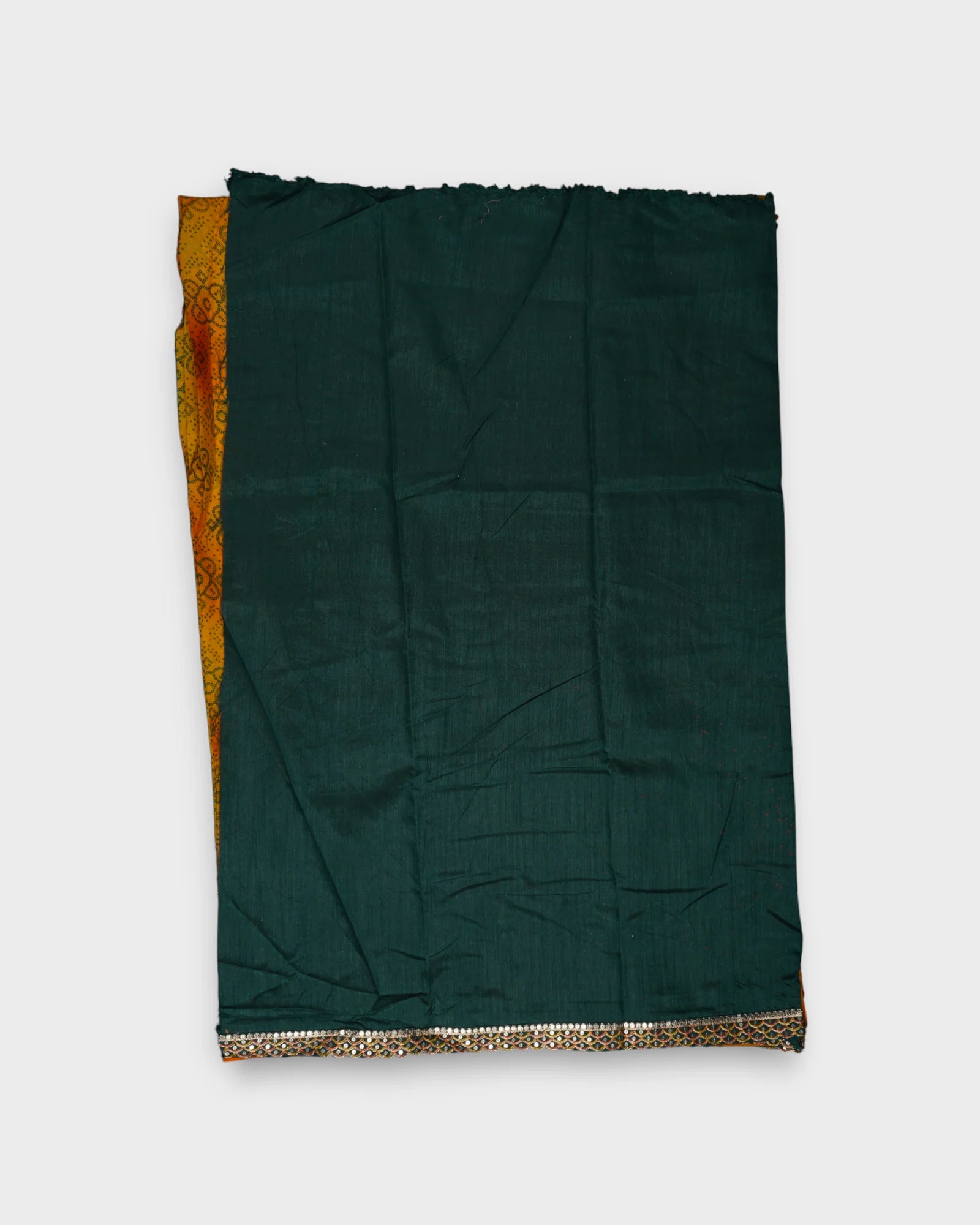 Yellow Bandhani Cotton Saree